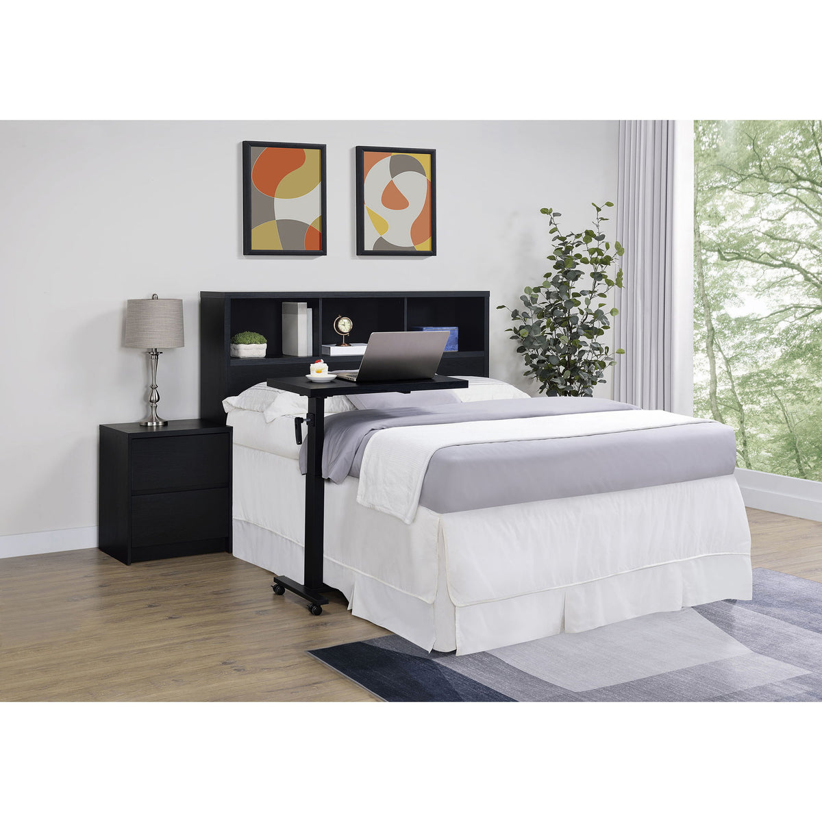 Geary - Bookcase Headboard With Open Cubbies