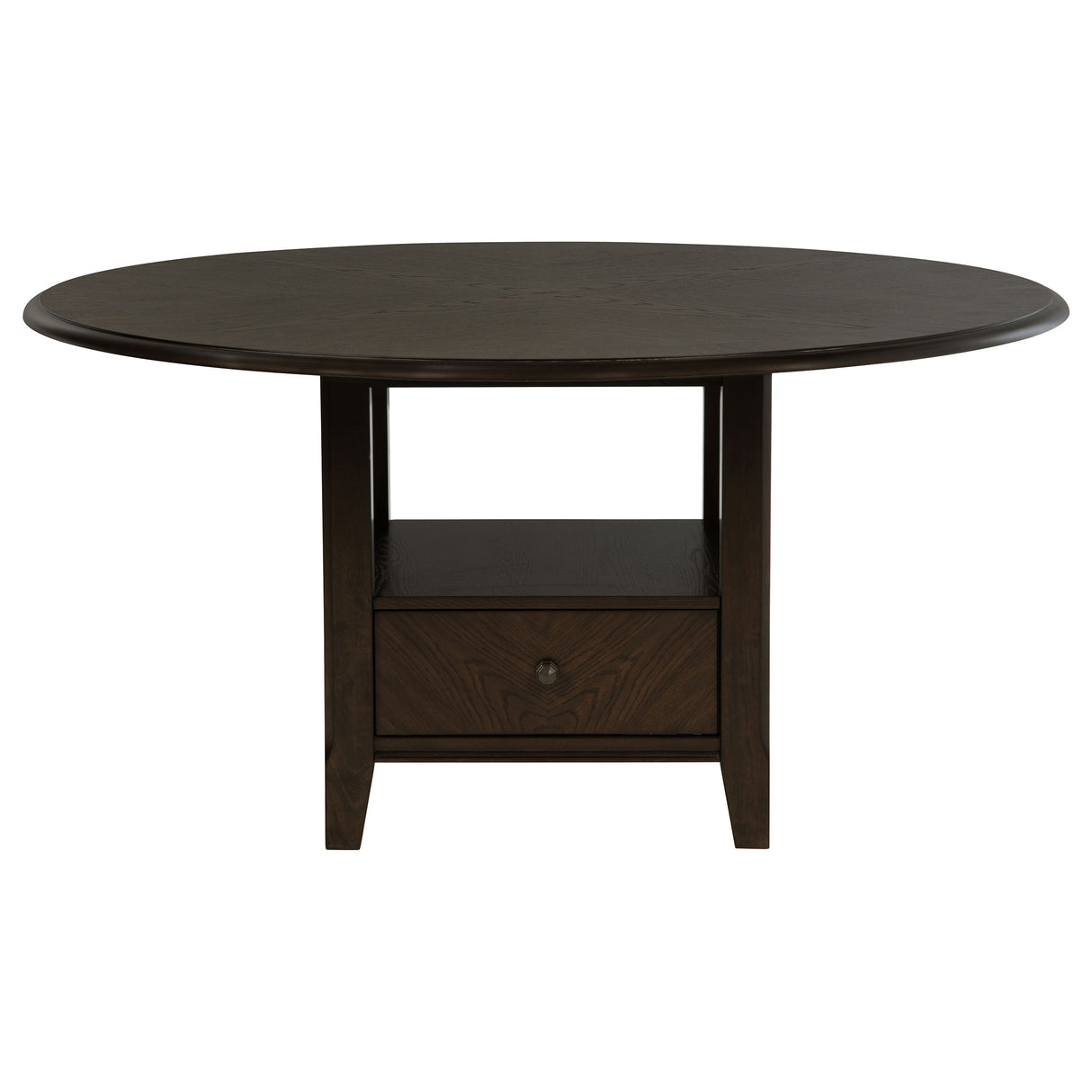 Twyla 60-Inch Round Dining Table Dark Cocoa