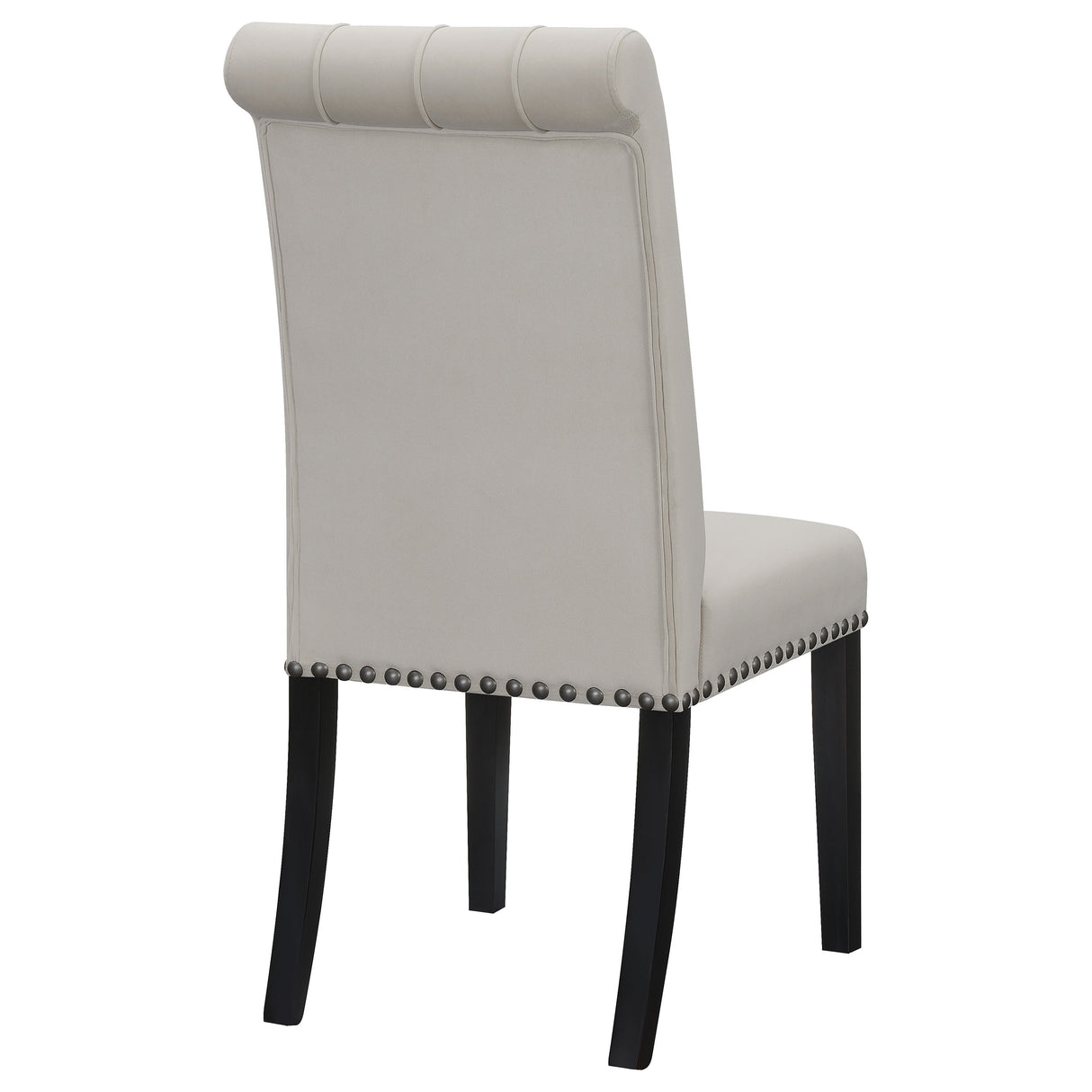 Alana Velvet Upholstered Dining Side Chair, Sand (Set of 2)
