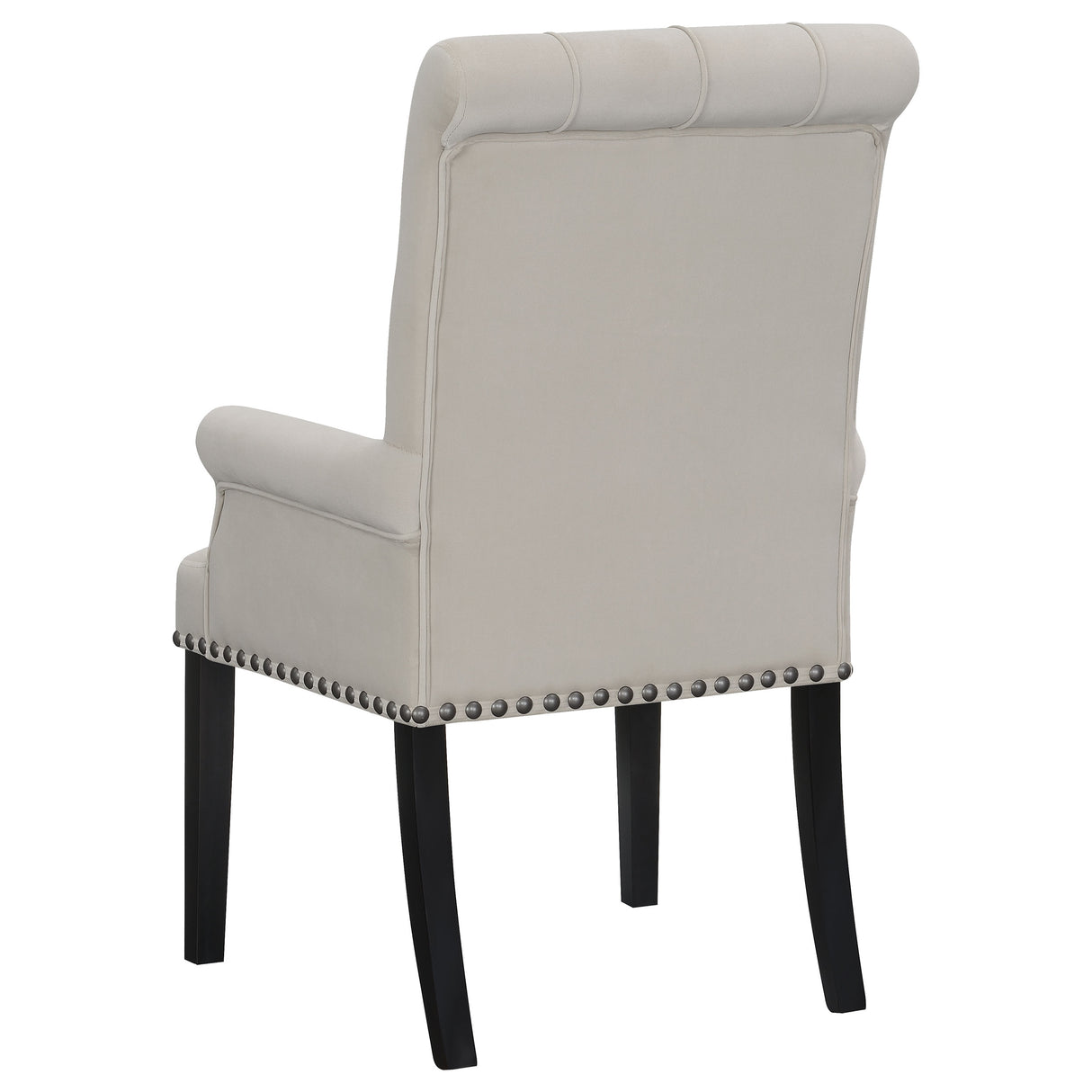 Alana Velvet Upholstered Dining Arm Chair, Sand