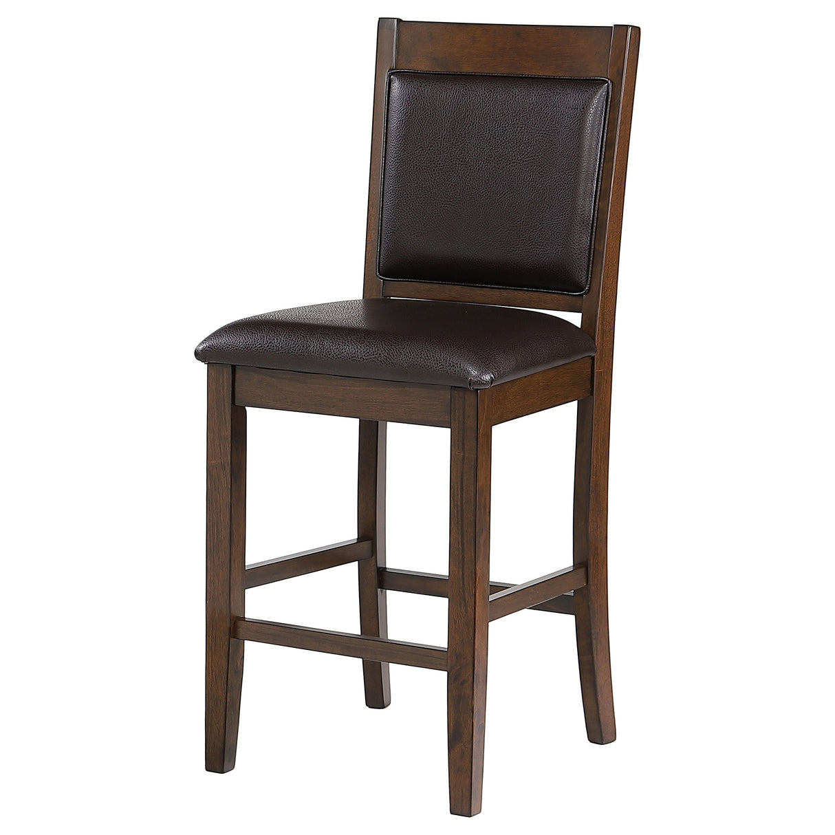 Dewey Upholstered Counter Chair Walnut, Set of 2