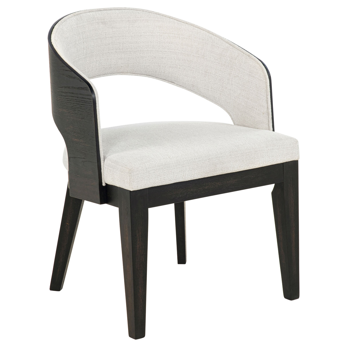 Leandro Upholstered Dining Arm Chair Cream Set of 2