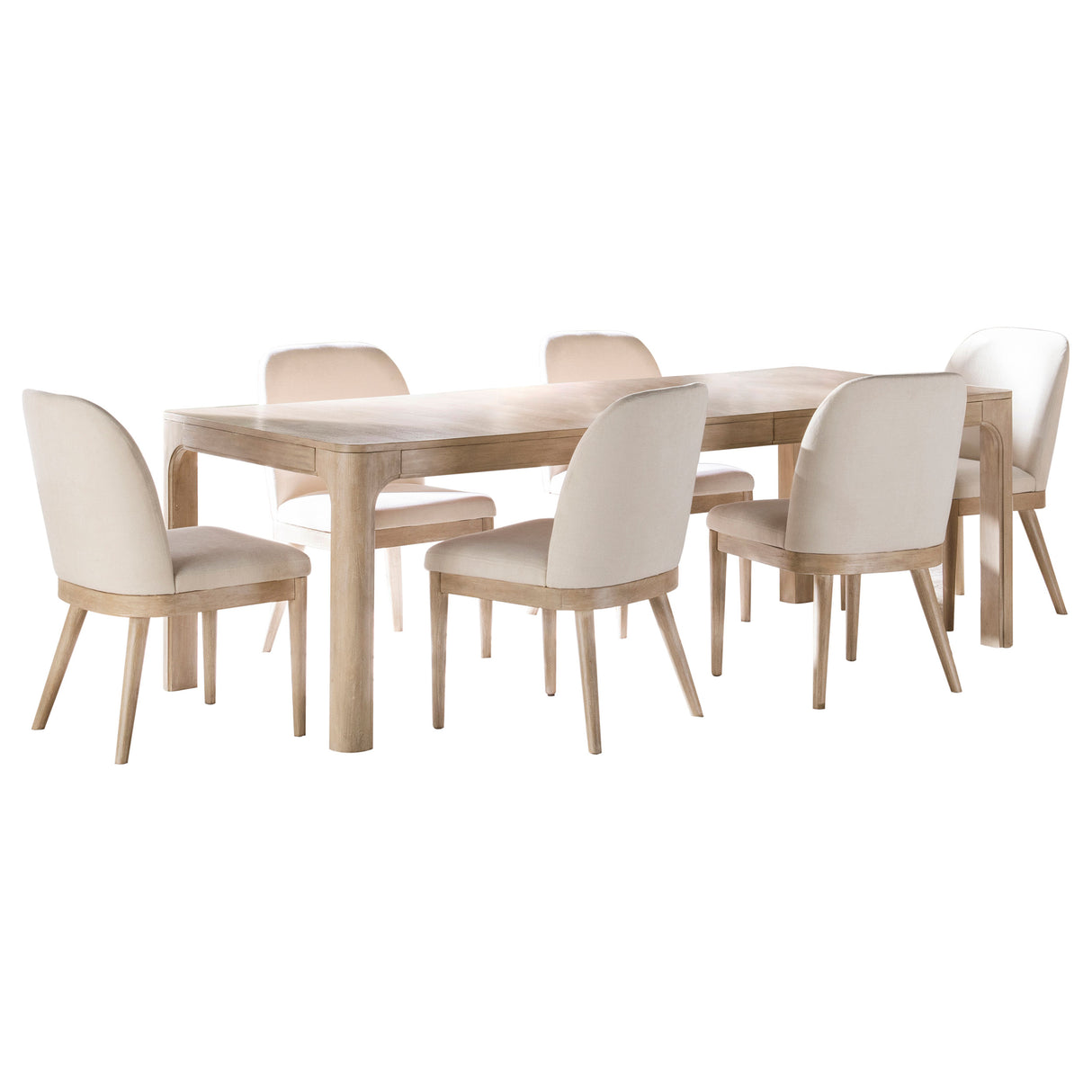 Solano 7-Piece Extension Table Dining Set in Weathered Mango