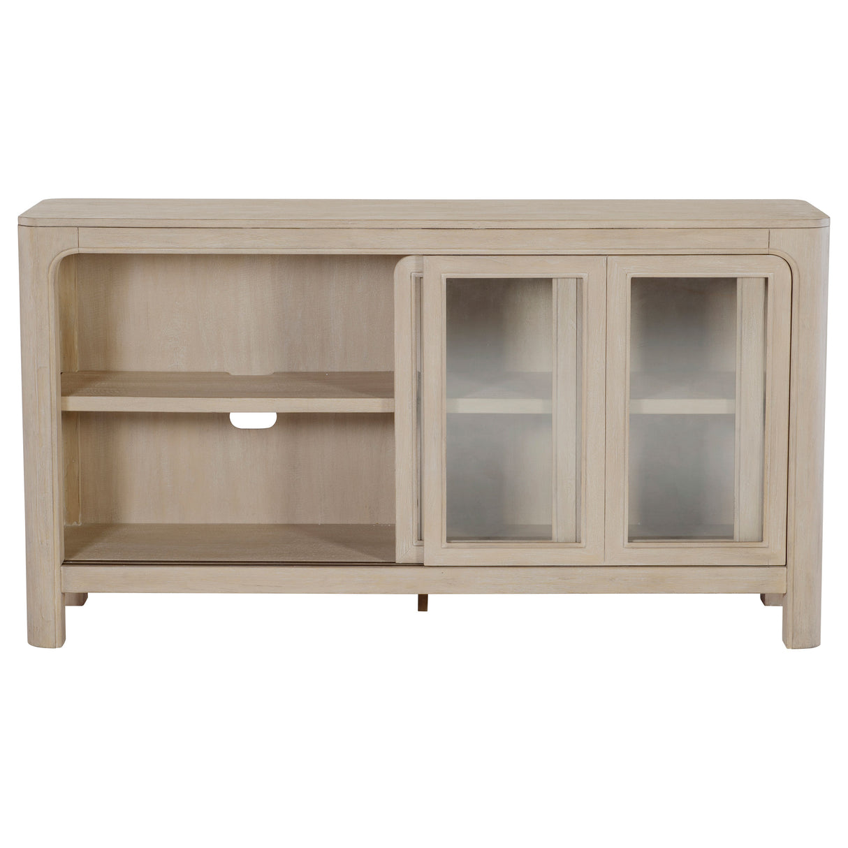 Solano Sliding Door Dining Sideboard, Weathered Mango