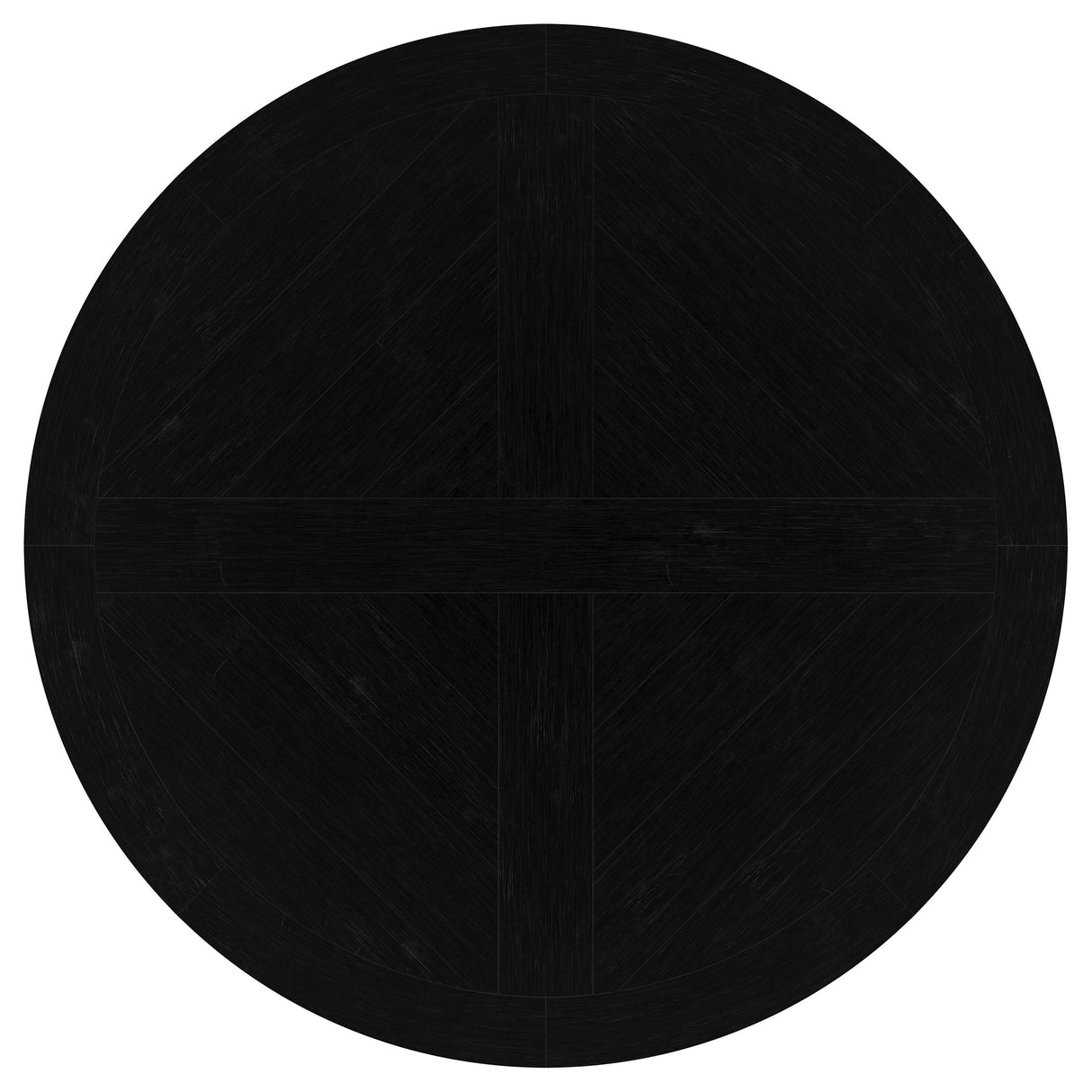 Florence Round 60-Inch Pedestal Dining Table, Distressed Black