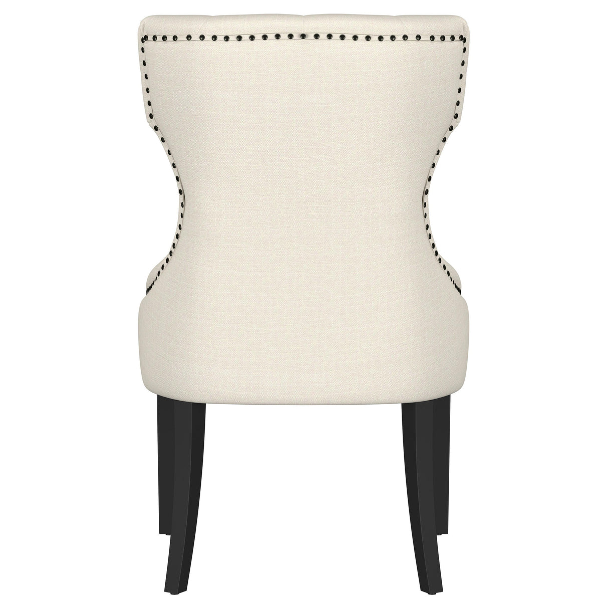 Baney Fabric Upholstered Dining Side Chair Cream and Black