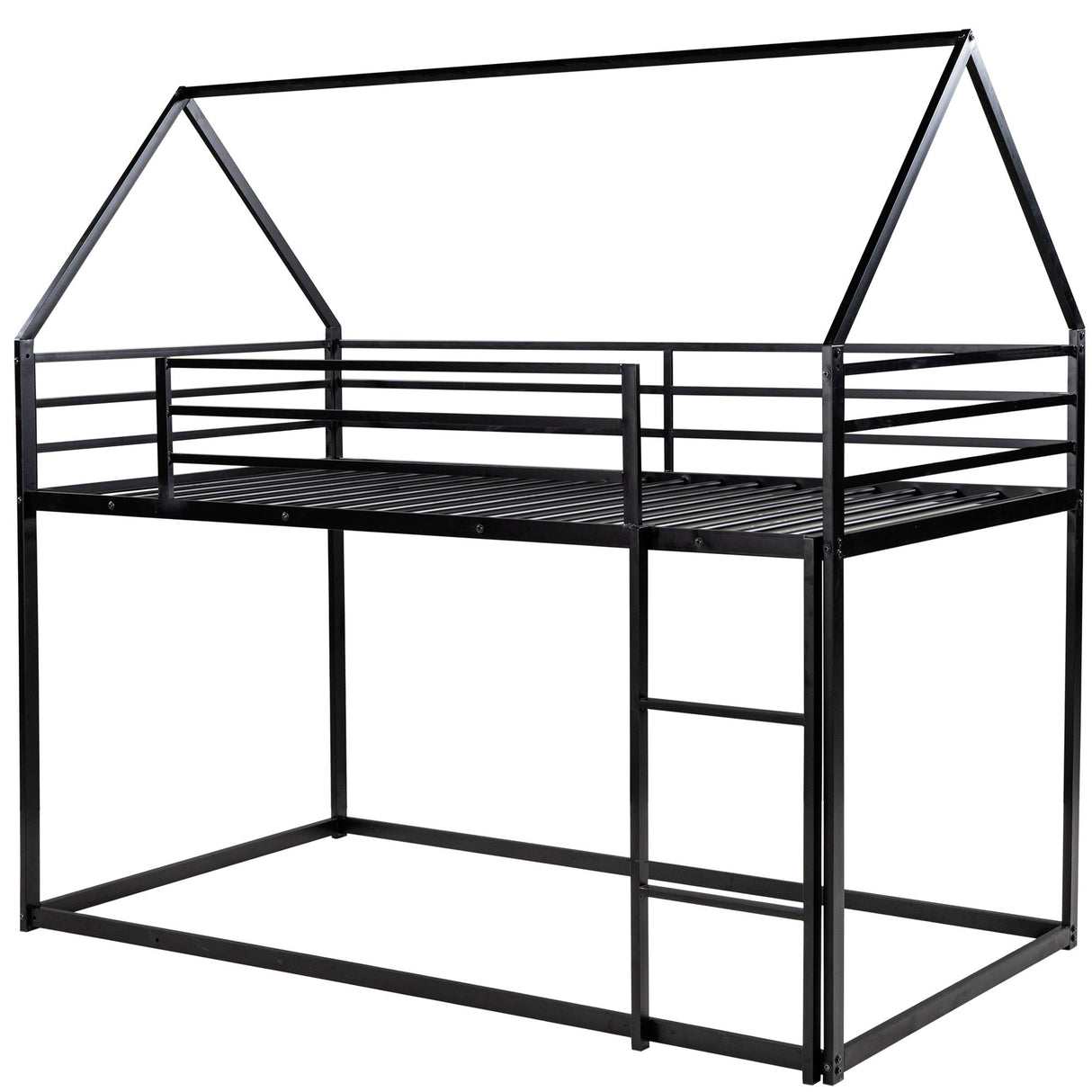 House Bunk Bed With Built In Ladder