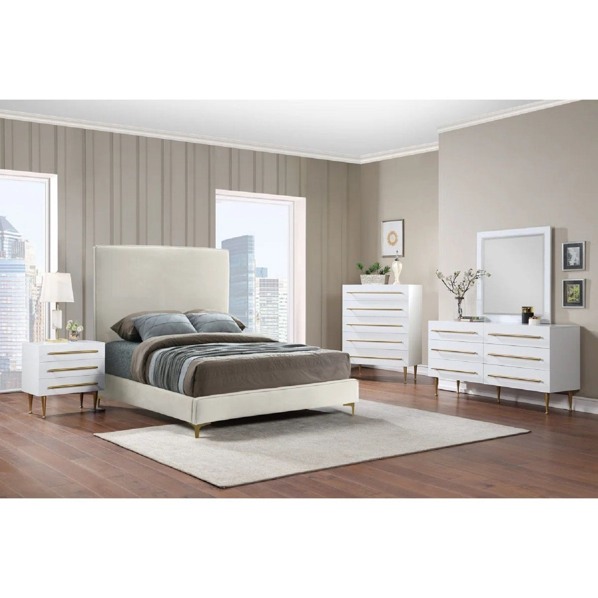 Contemporary 5 Drawer Chest For Bedroom
