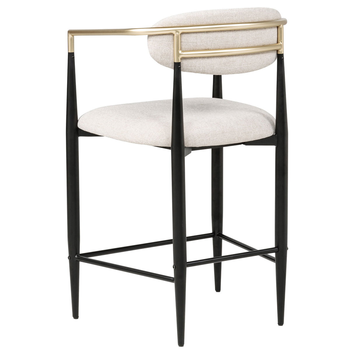 Tina Beige Fabric Upholstered Counter Chair (Set of 2)