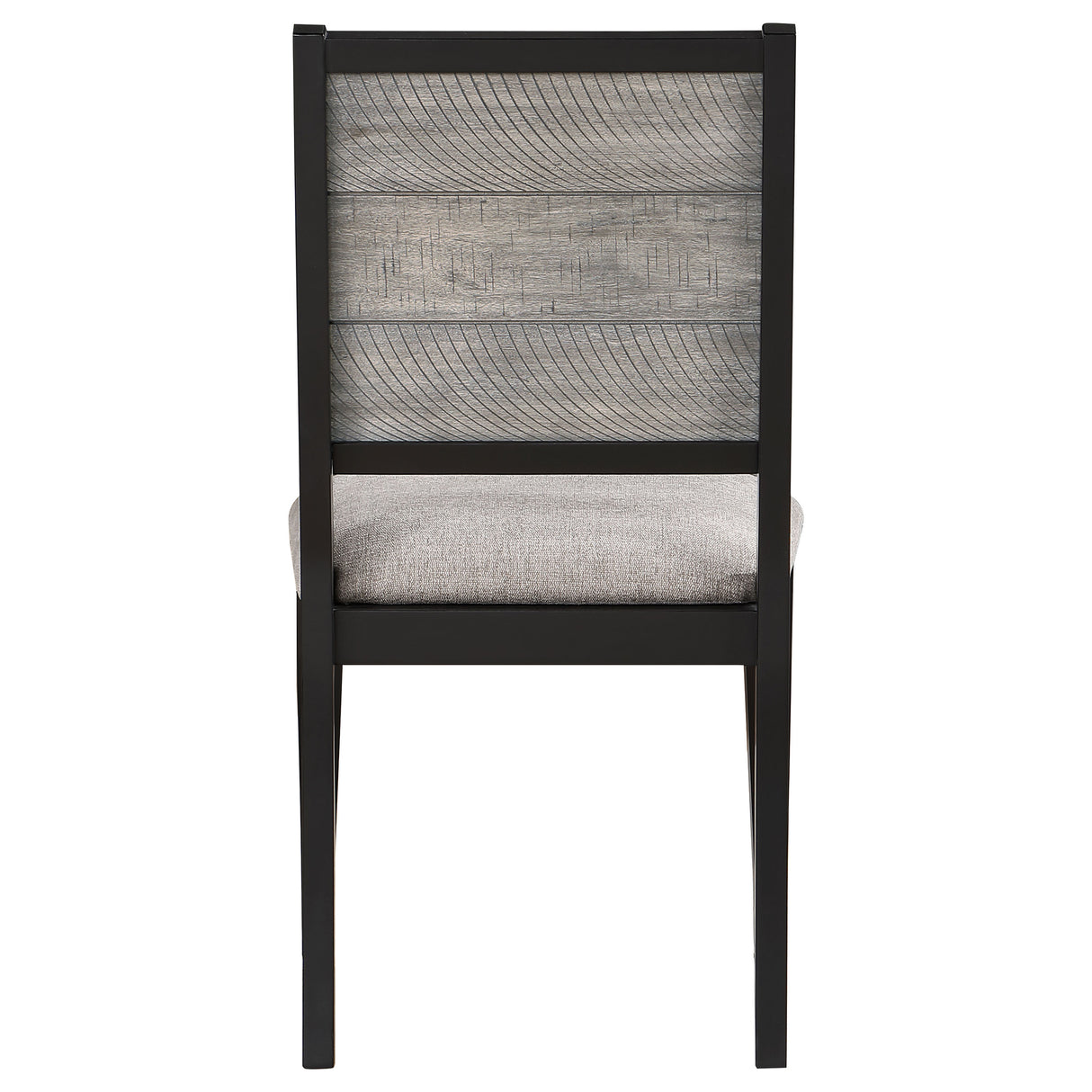 Elodie Wood Dining Side Chair Grey and Black Set of 2