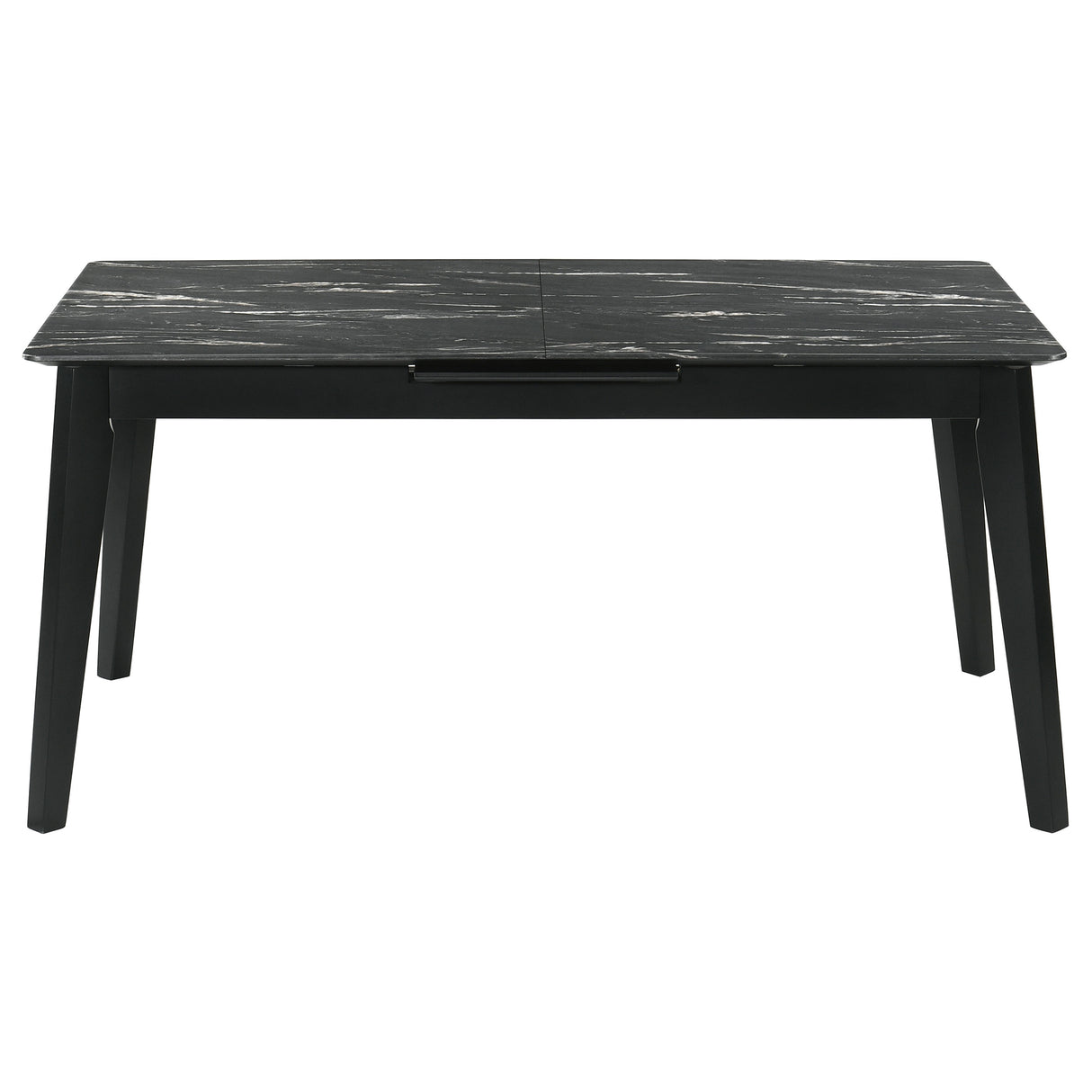 Crestmont 5-Piece Extension Dining Table Set, Black Faux Marble