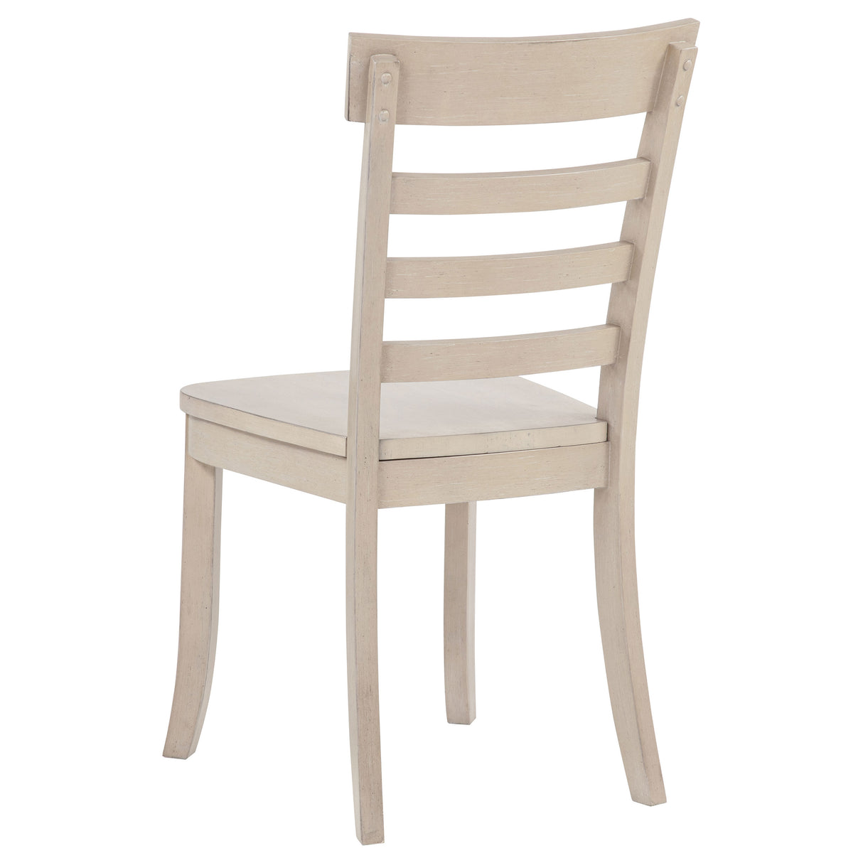 Orrison Ladder Back Dining Side Chair in Linen, Set of 2