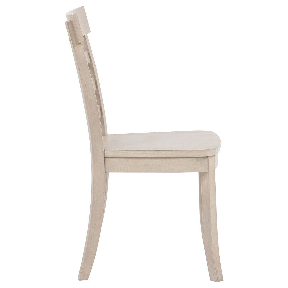 Orrison Ladder Back Dining Side Chair in Linen, Set of 2