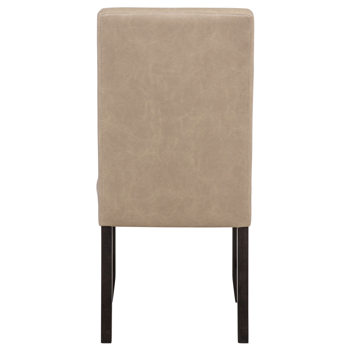 Averill Faux Leather Dining Side Chair, Tan (Set of 2)
