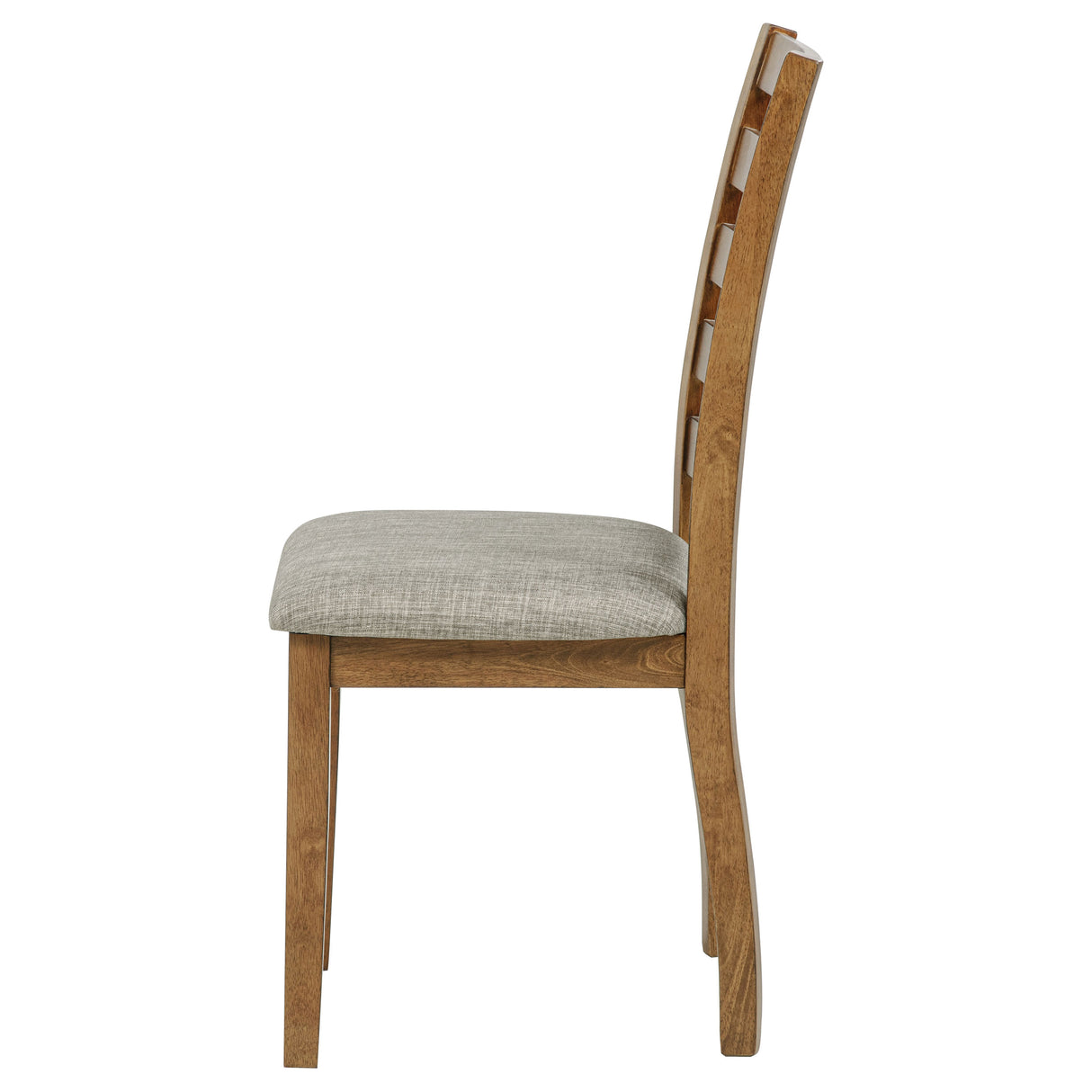 Atwood Wood Dining Side Chair - Warm Brown Upholstered