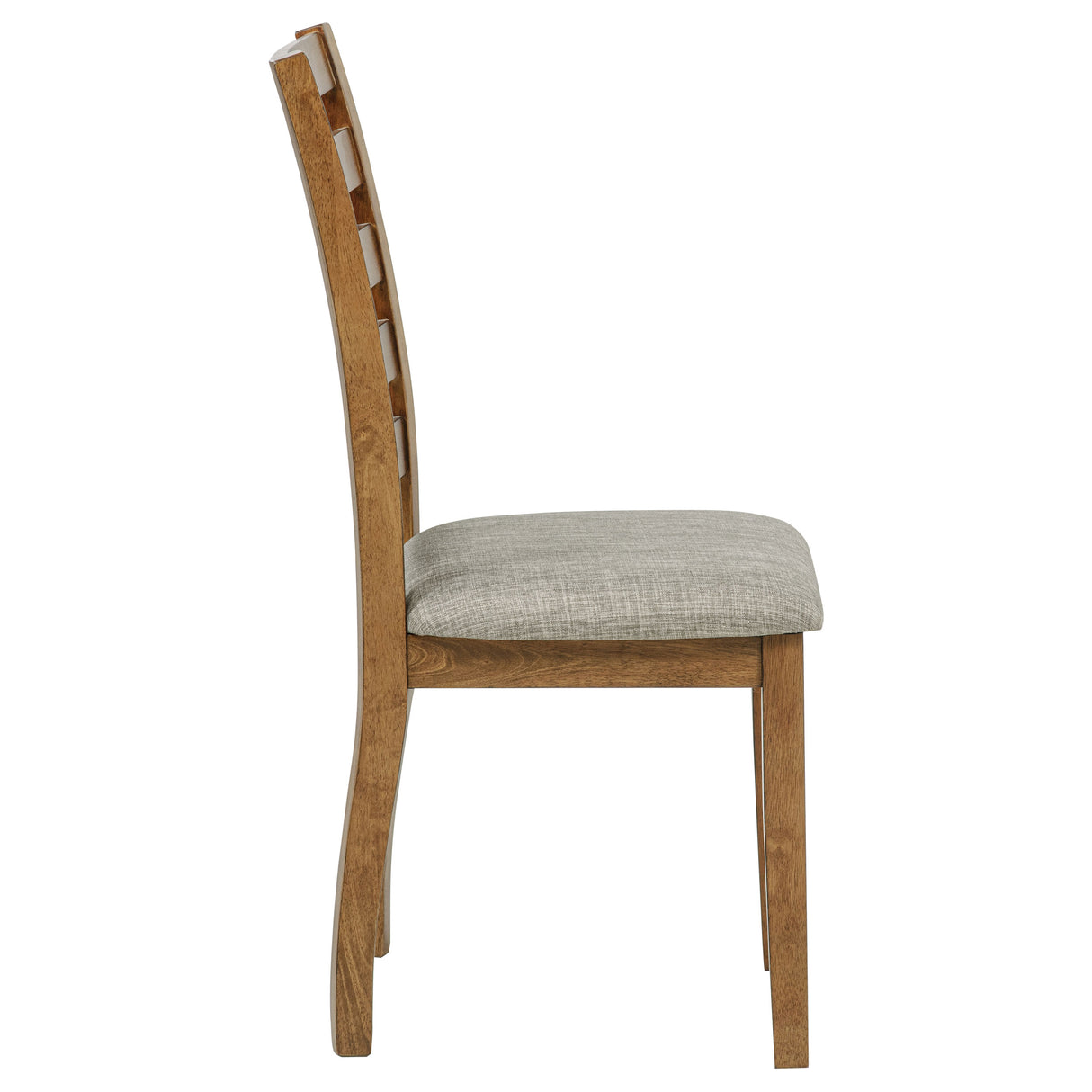 Atwood Wood Dining Side Chair - Warm Brown Upholstered