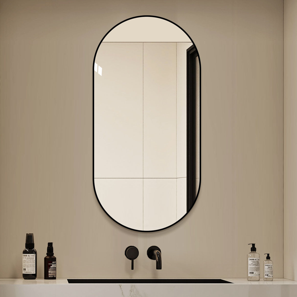 Modern Framed Bathroom Vanity Mirror