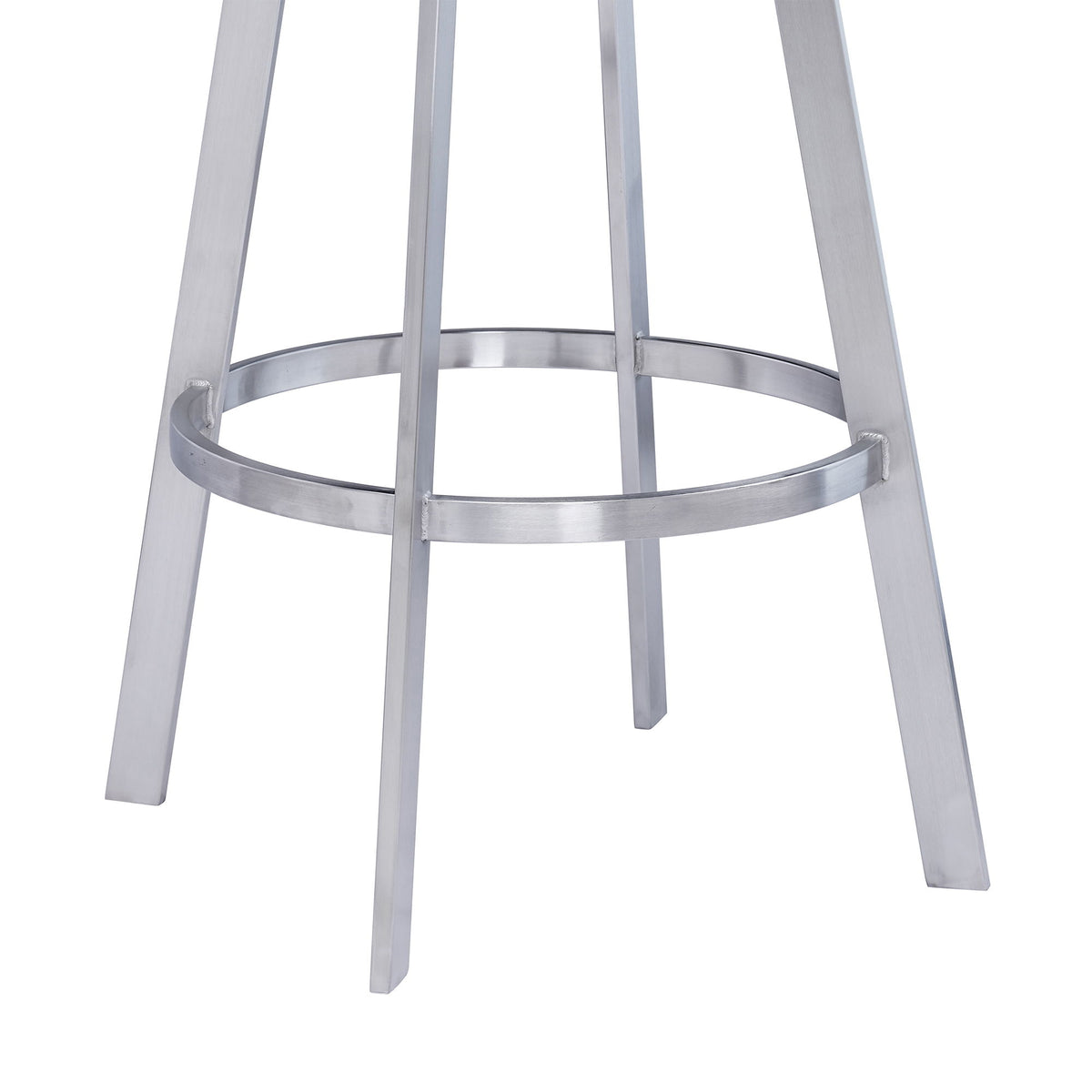 Saturn - Counter Height Bar Stool - Brushed Stainless Steel