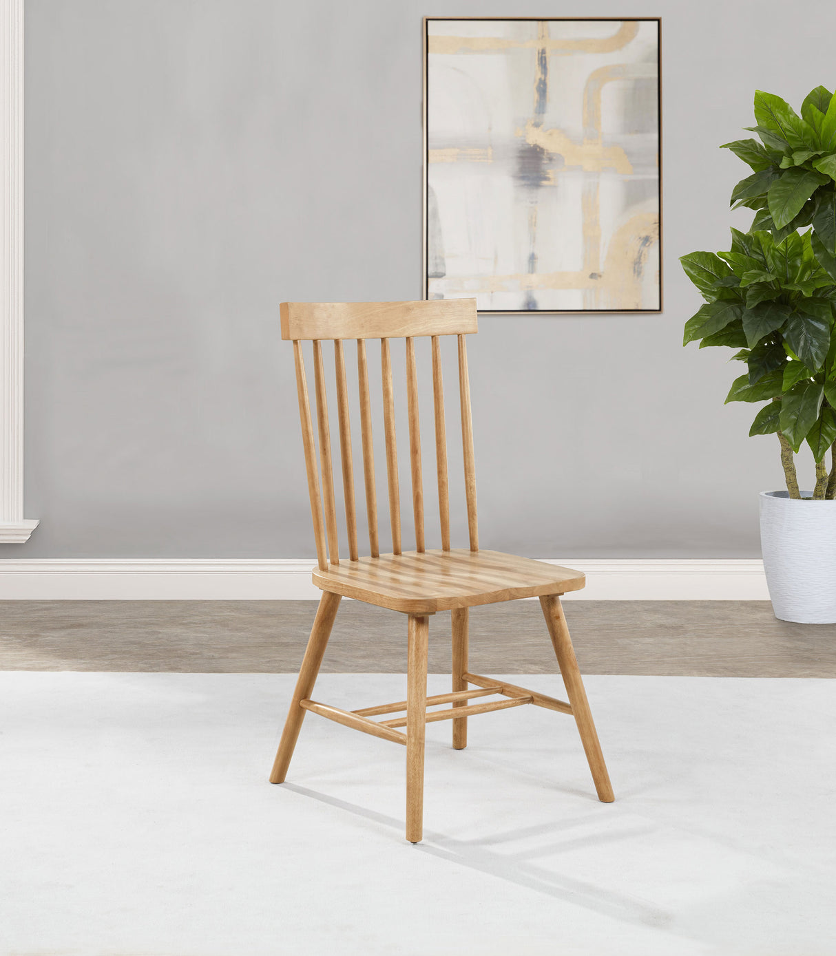 Andrews Windsor Spindle Back Dining Chair Light Ash