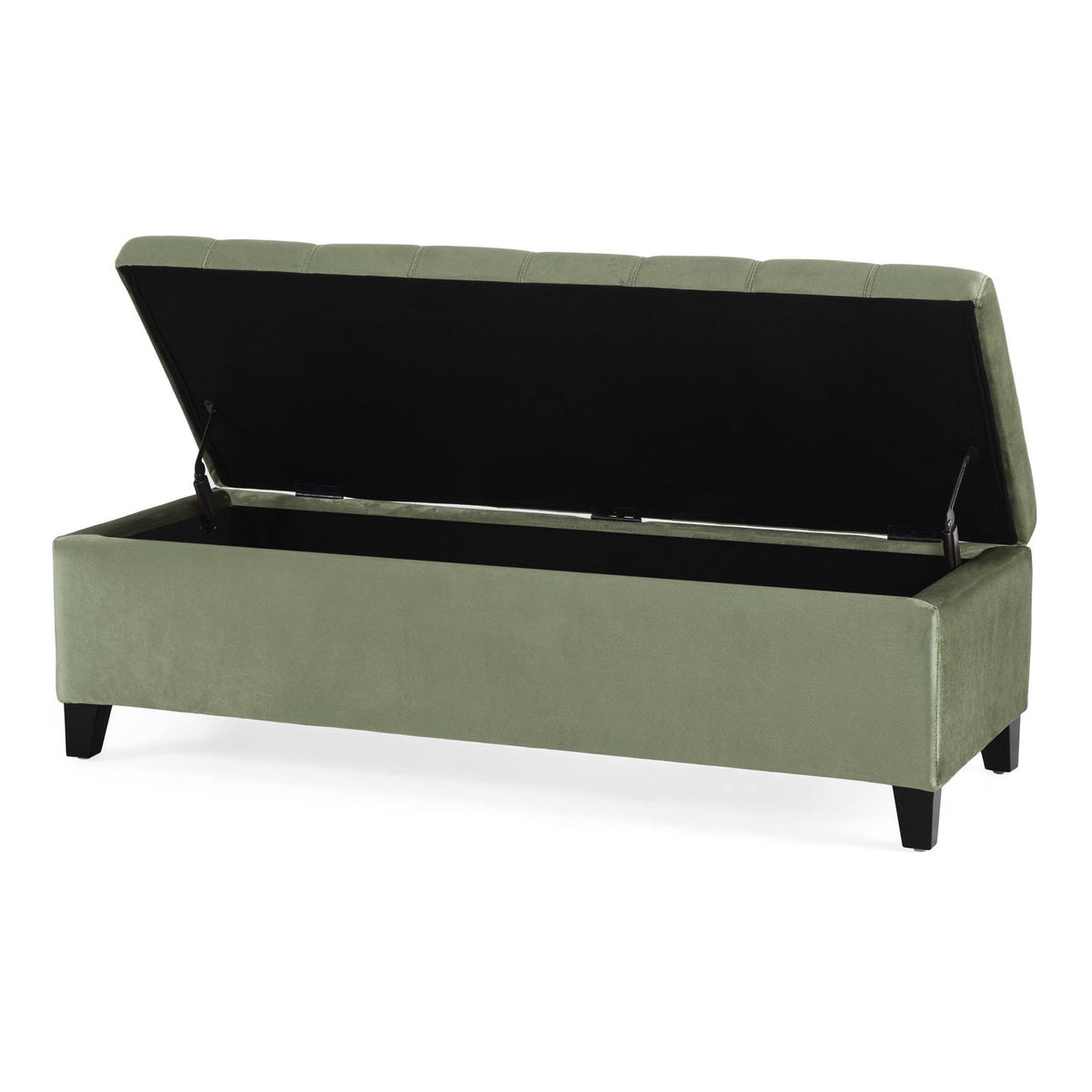 Wendover - Elegant Tufted Storage Bench With Lift-Up Top And Birch Wood Legs