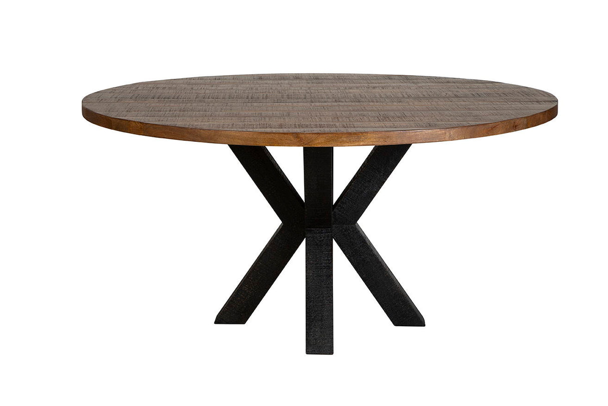 Bridgerton - Dining Table - Light Brown / Black