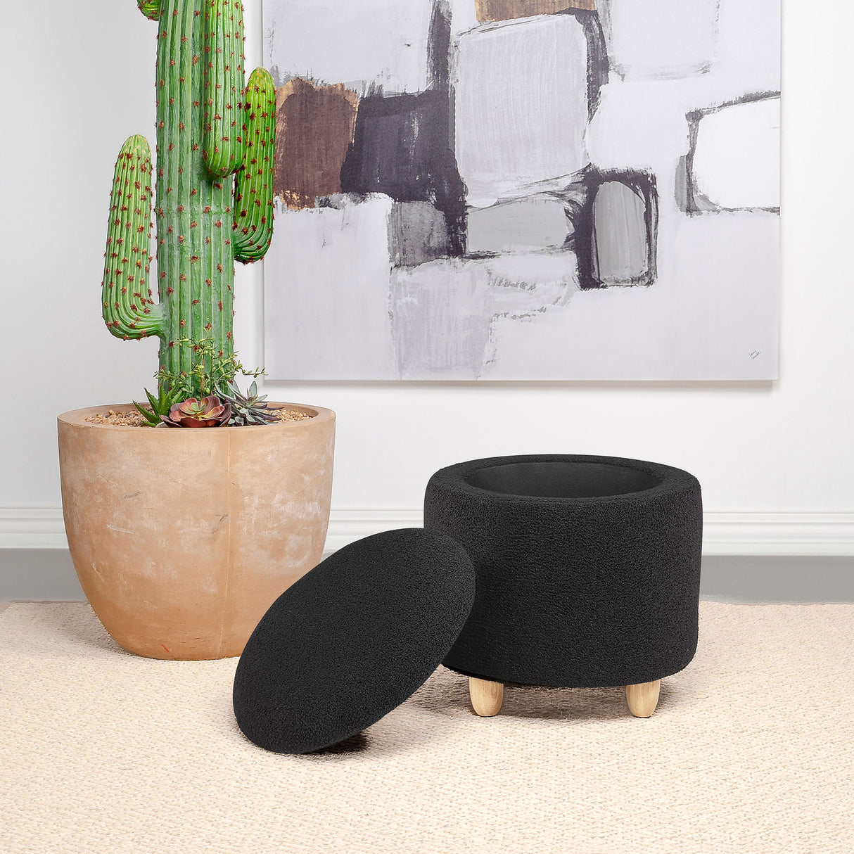 Corvair - Round Storage Ottoman