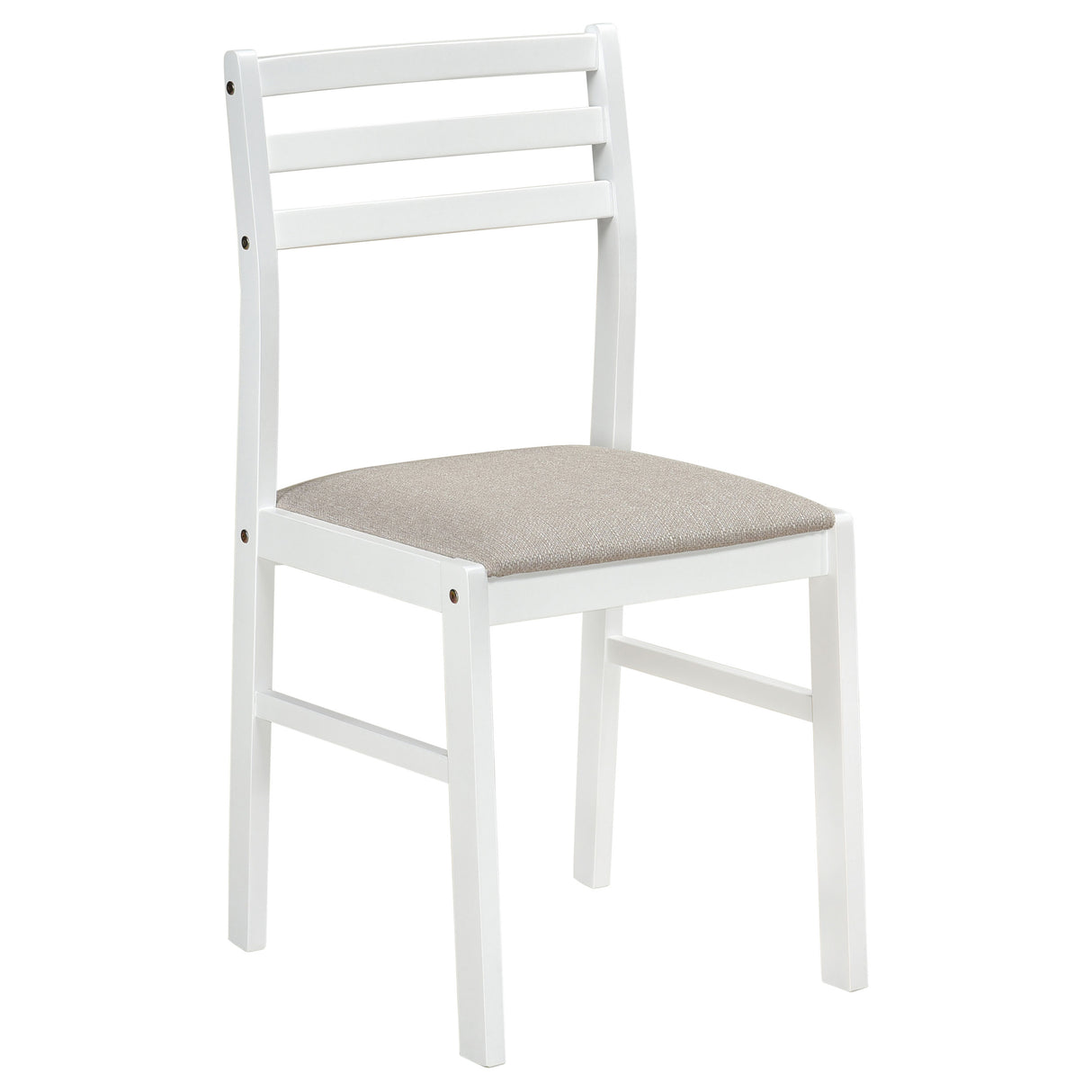 Bucknell 3-Piece Round Drop Leaf Dining Set in White