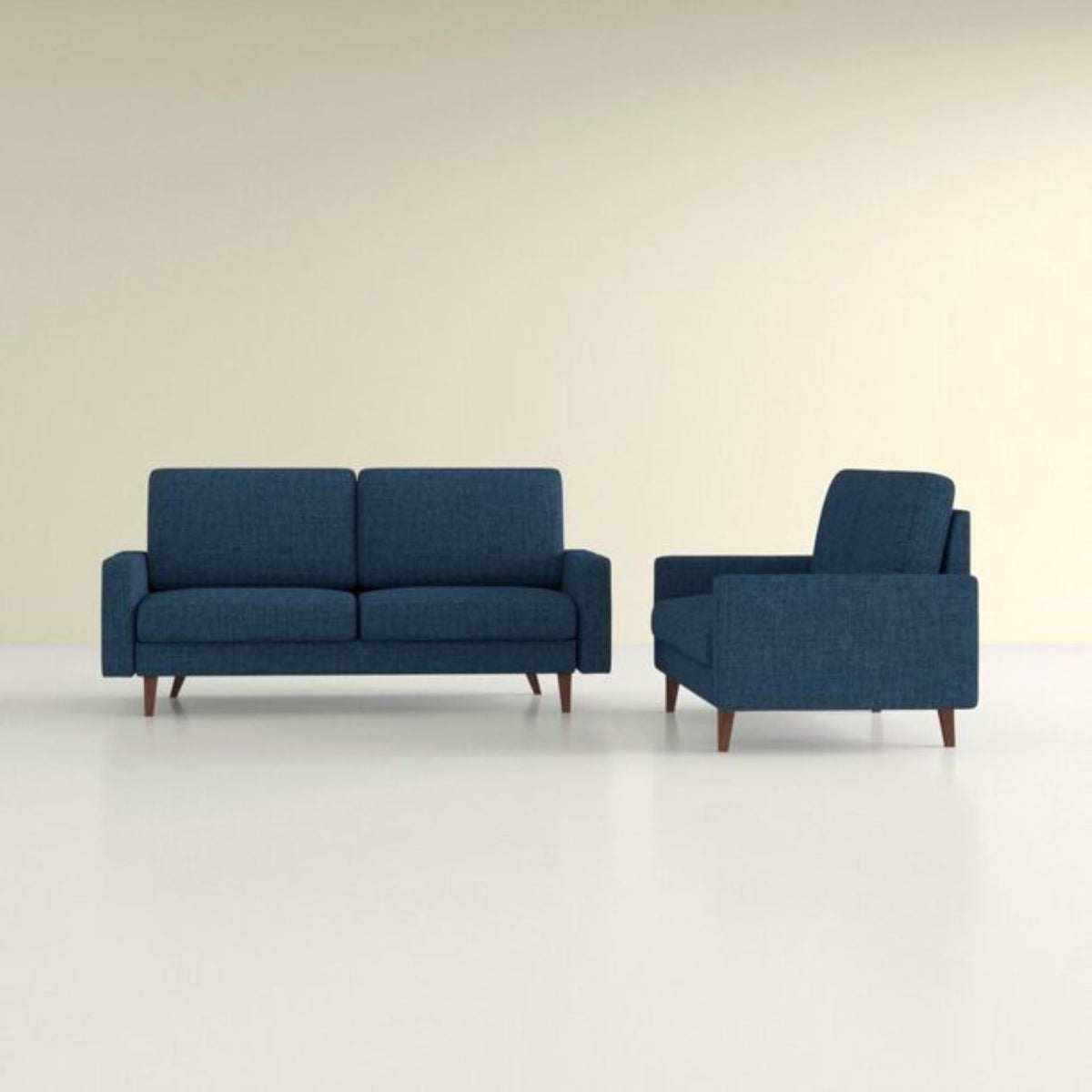 Loveseat Sofa, 2 Seat Couch With Removable Cushion For Living Room