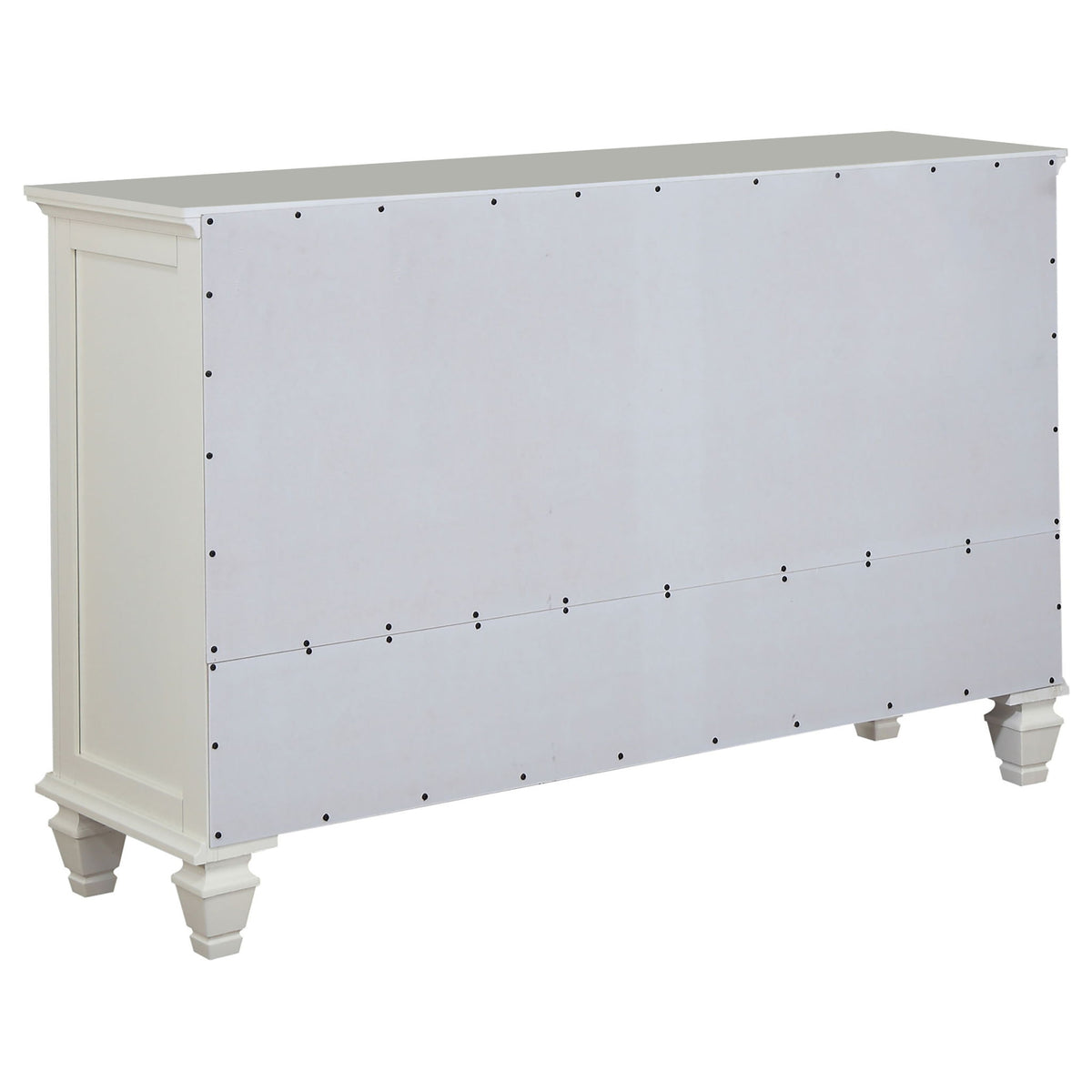 Dennis - 4 Piece Eastern King Bedroom Set - Cream White