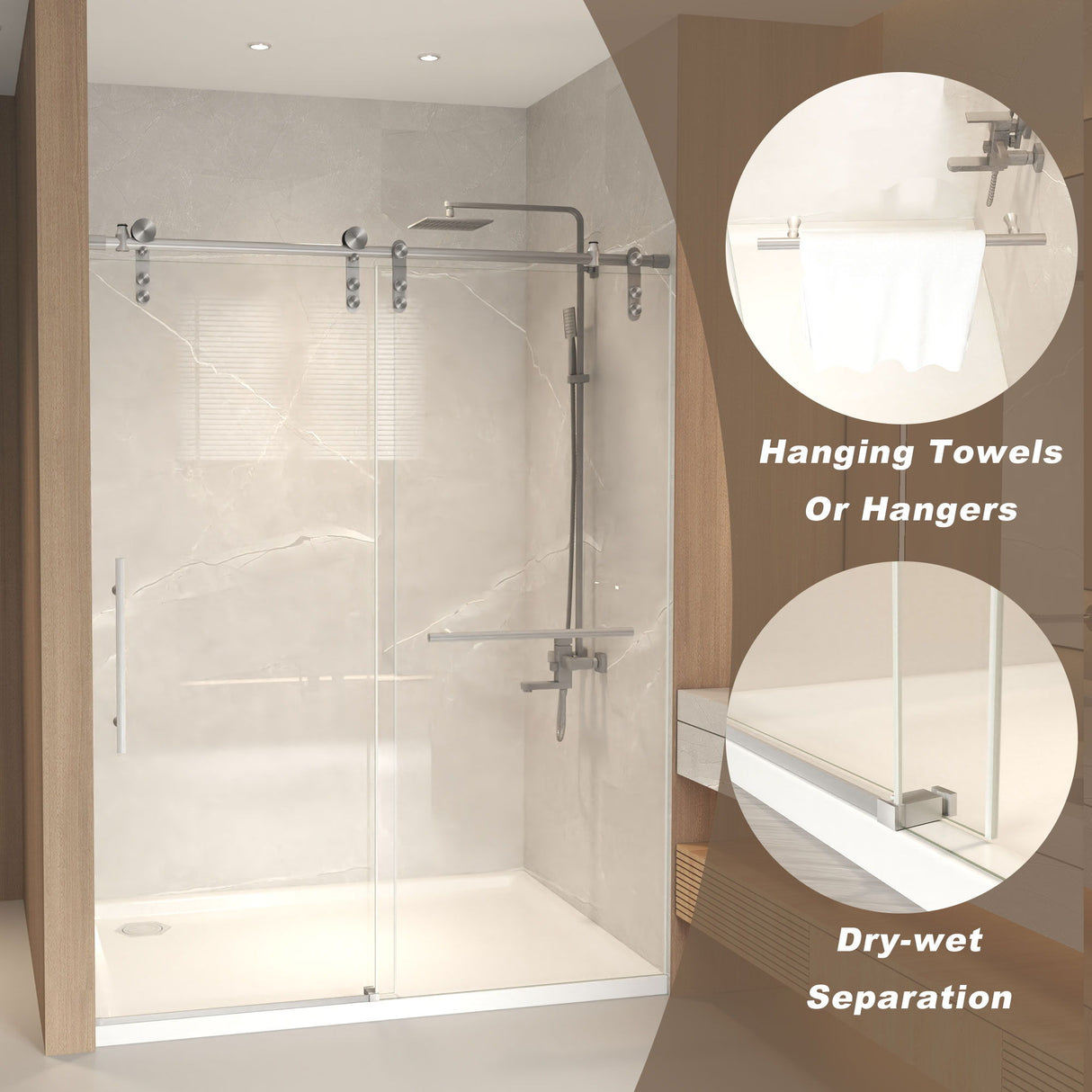 Frameless Sliding Bathtub Door With Frame