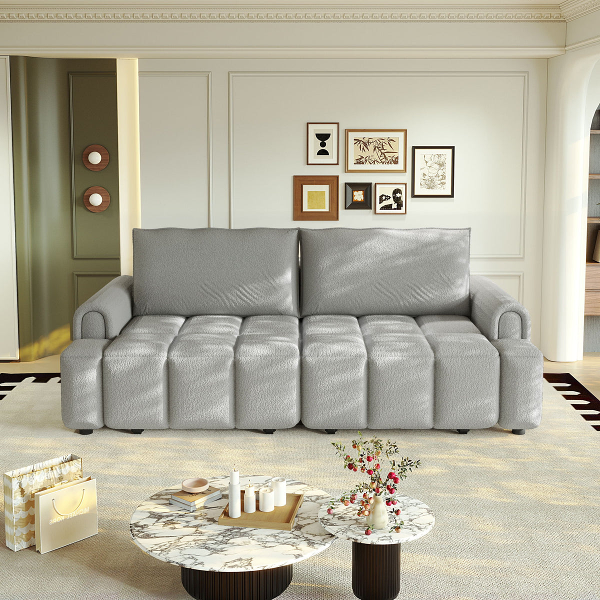 4 Seater Modern Couch With Seats Storage