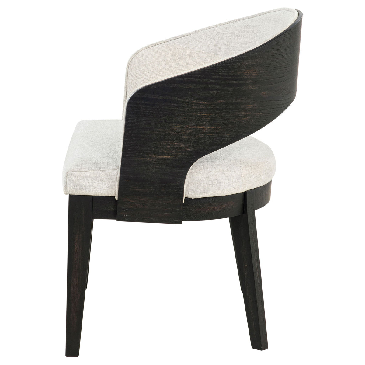 Bangor - Upholstered Dining Arm Chair (Set of 2) - Black / Cream