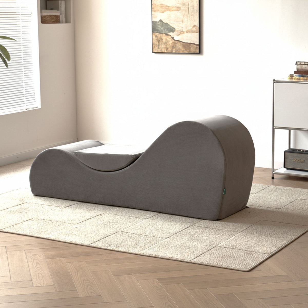 Solace - Chaise Lounge Chair Relaxation, Ergonomic Design With Soft Yet Firm High Density Foam Core