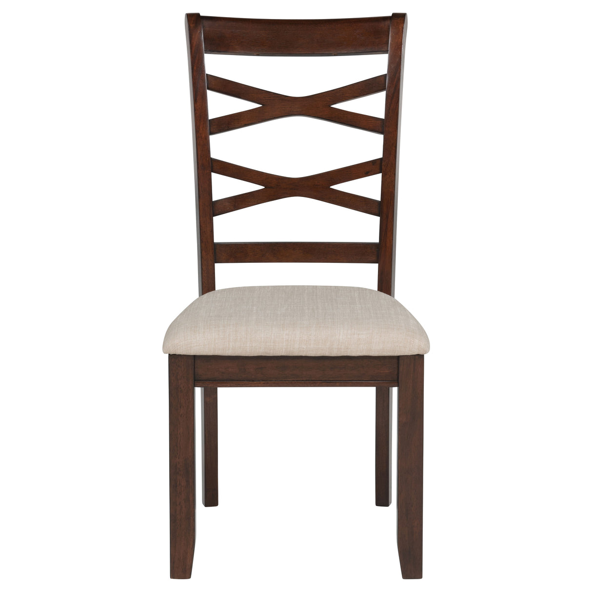 Barton 5-Piece Round Wood Dining Table Set Dark Brown