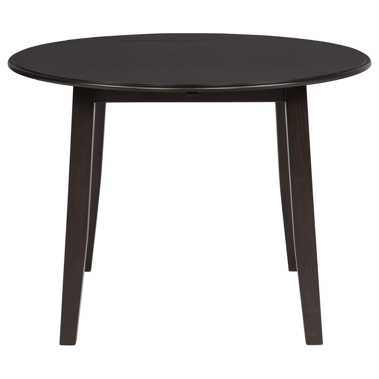 Catley 5-Piece Round Drop Leaf Dining Table Set Dark Coffee