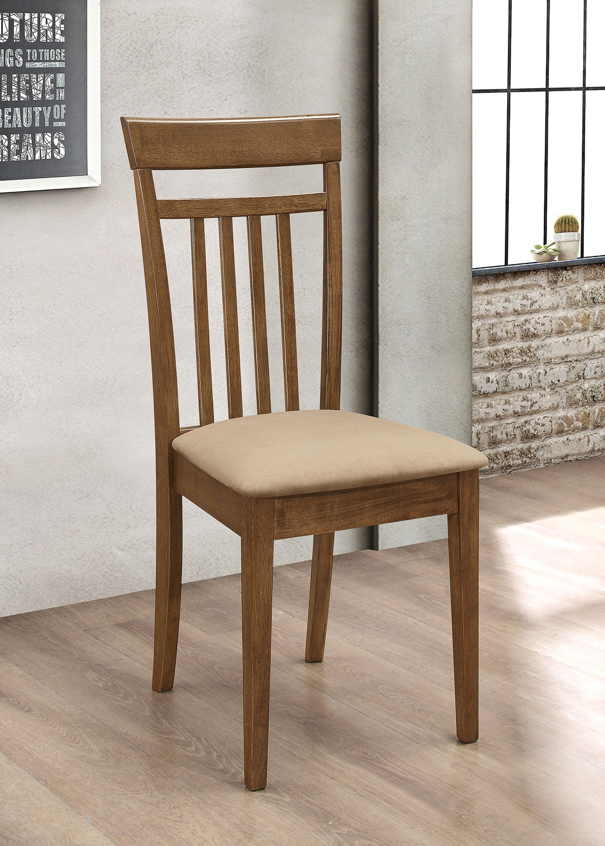 Robles 5-Piece Rectangular Dining Table Set Chestnut