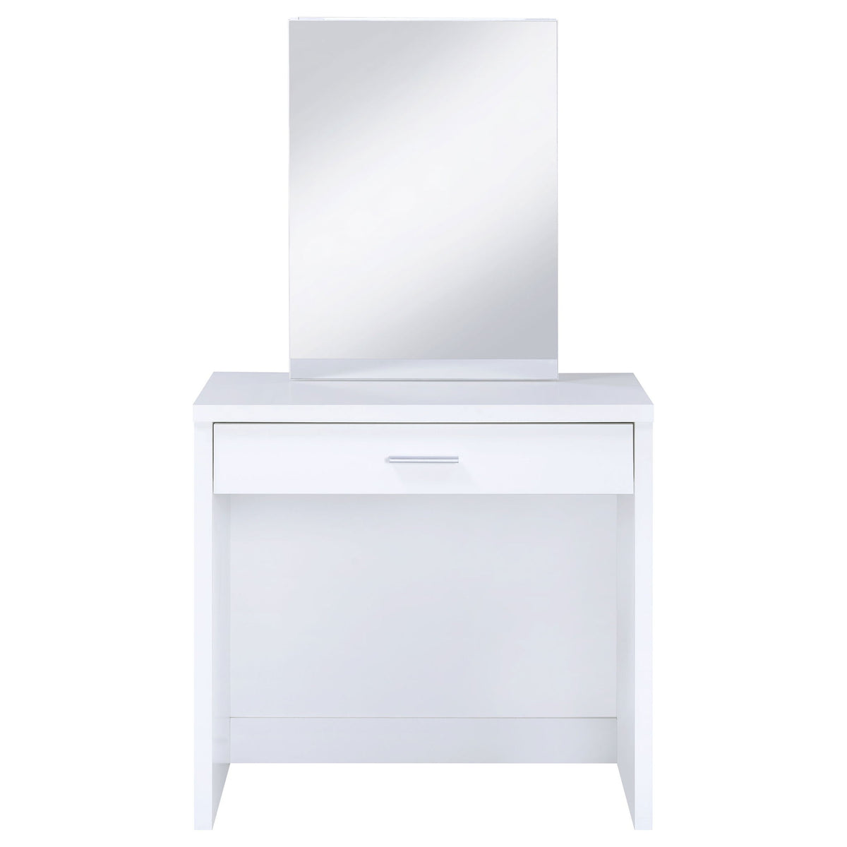 Walsh - Makeup Vanity Table With Mirror And Stool - White