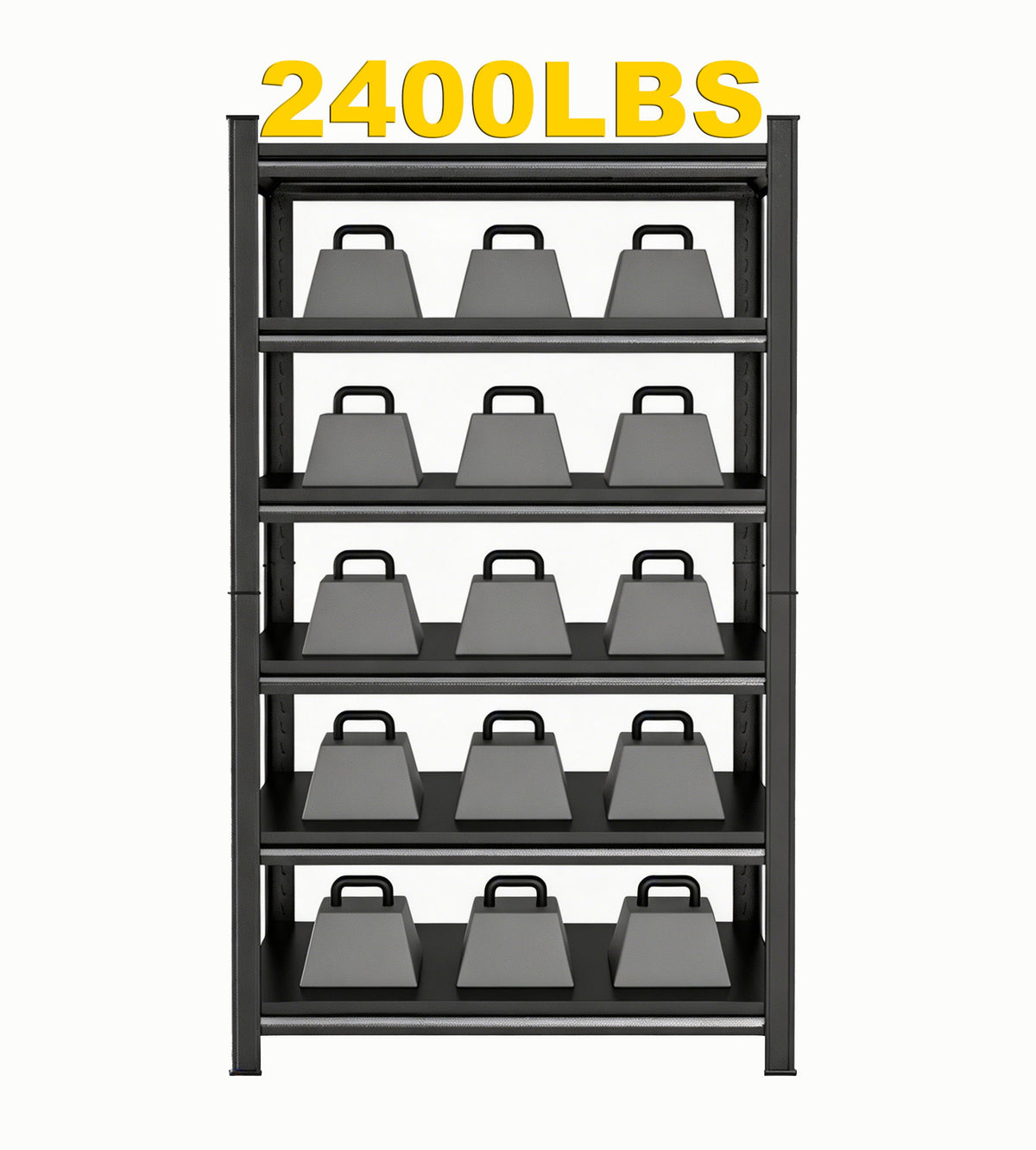 Tall Storage Shelf, Adjustable Height Storage Rack