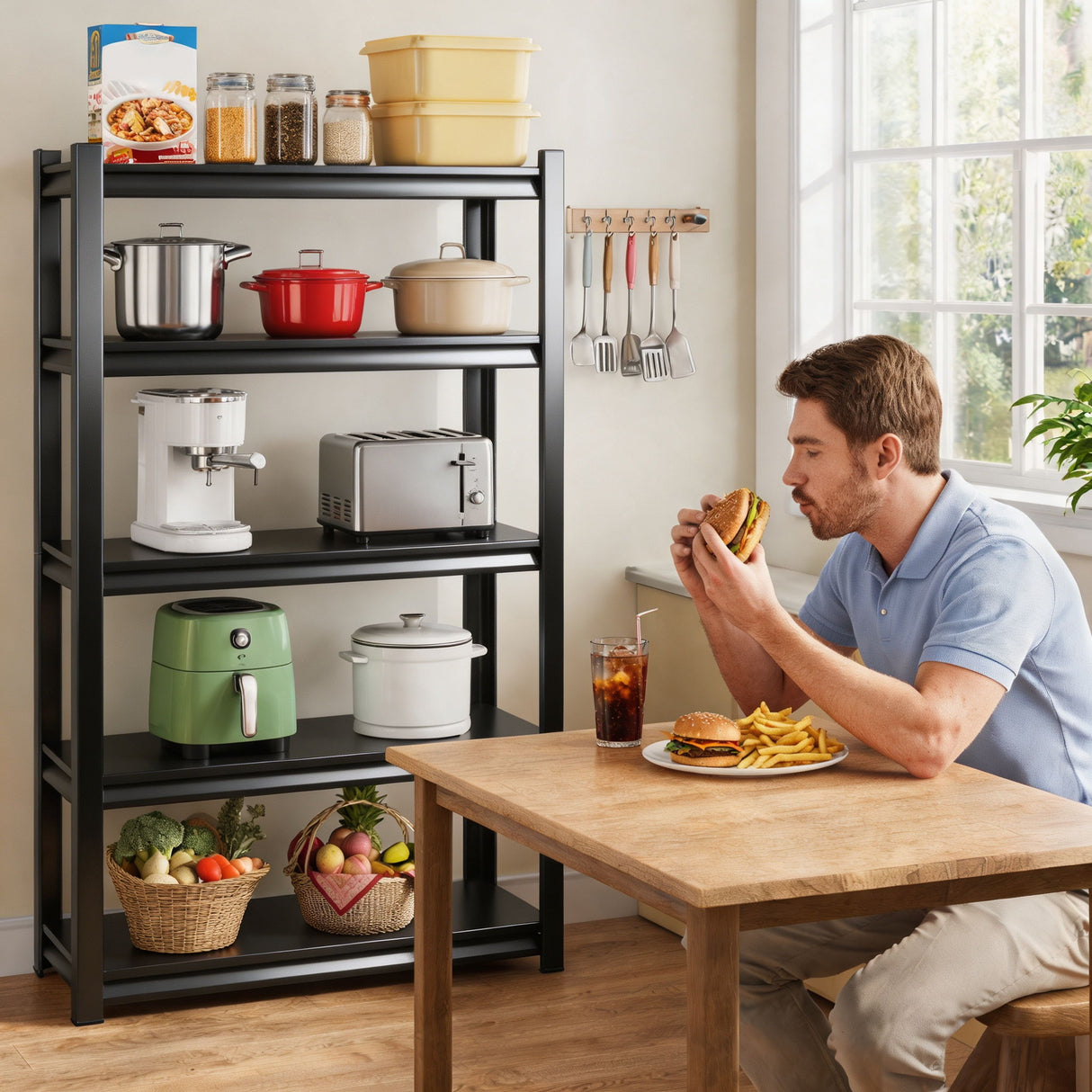 5 Tier Heavy Duty Shelving Unit Adjustable Shelving Units