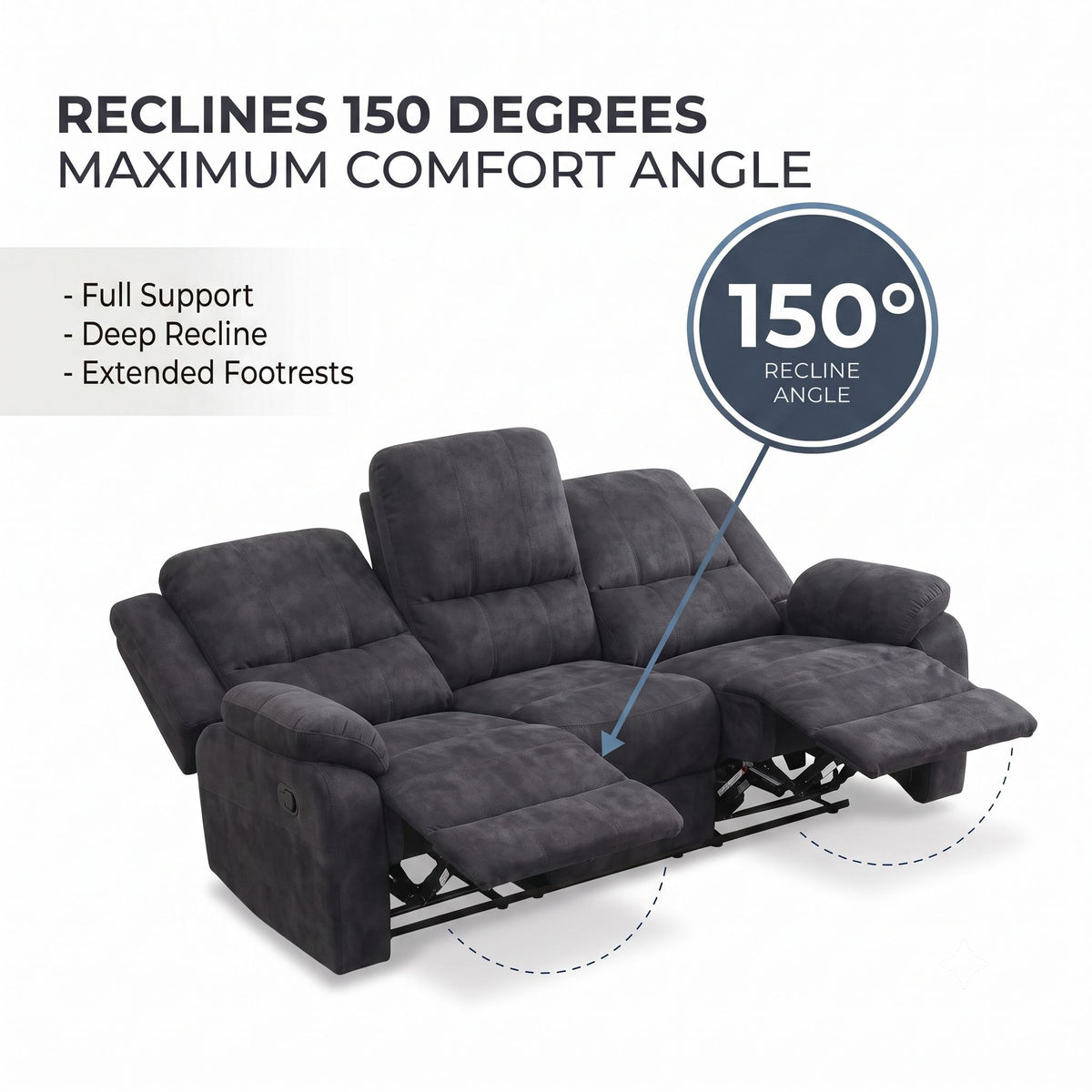Manual Reclining Sofa Set