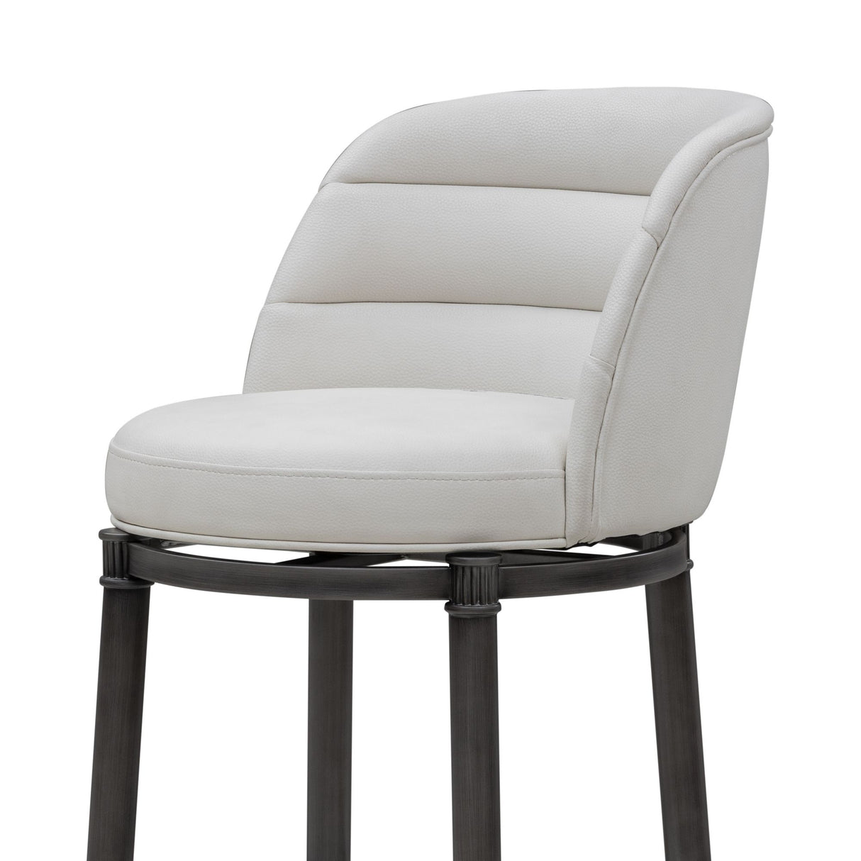 Eunice - Faux Leather Upholstered Swivel Barstool