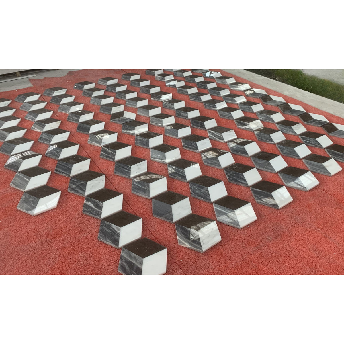 Hexagon Water Tiles For Floor And Wall (Set of 12)