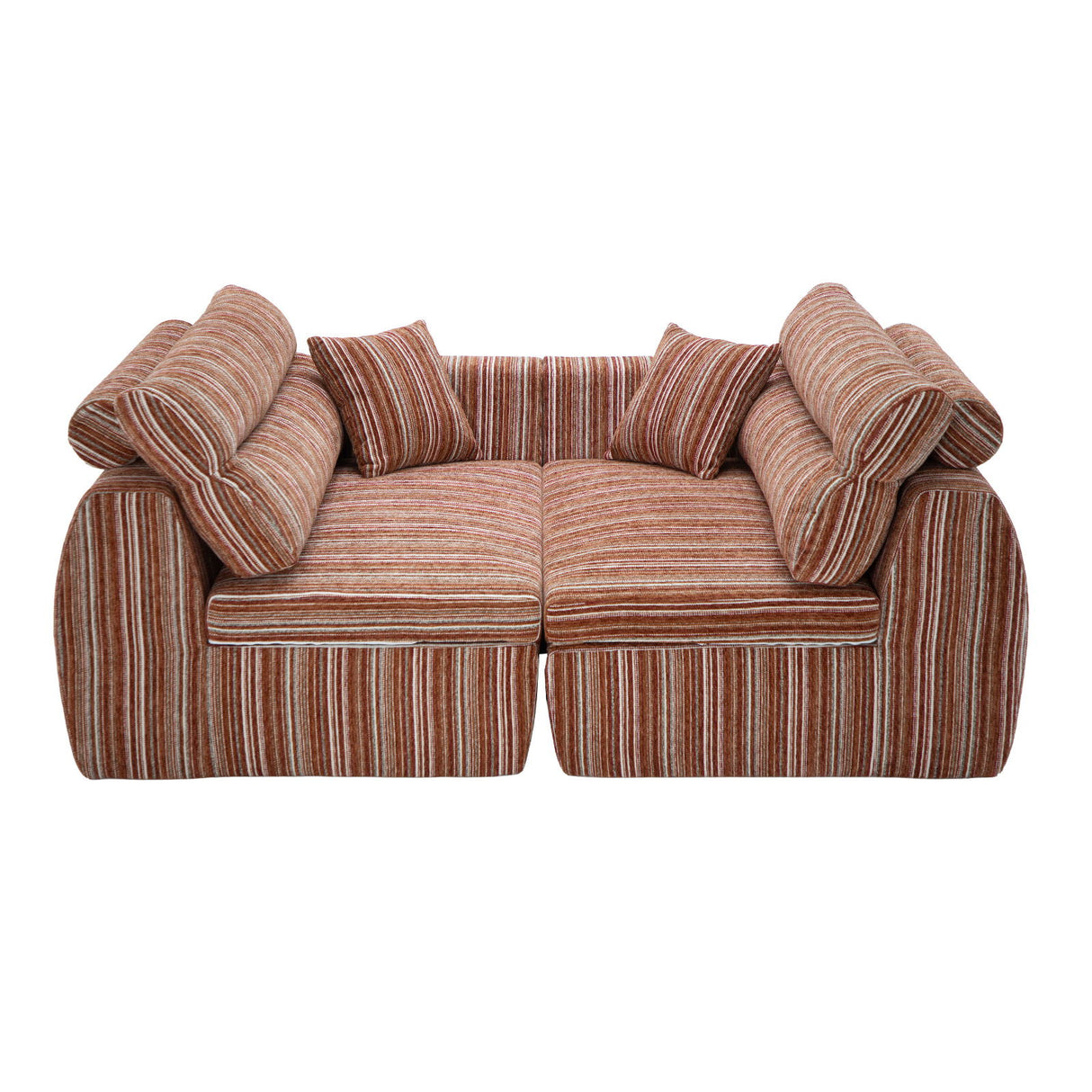 3 Seater, Couch With Throw Pillows For Living Room