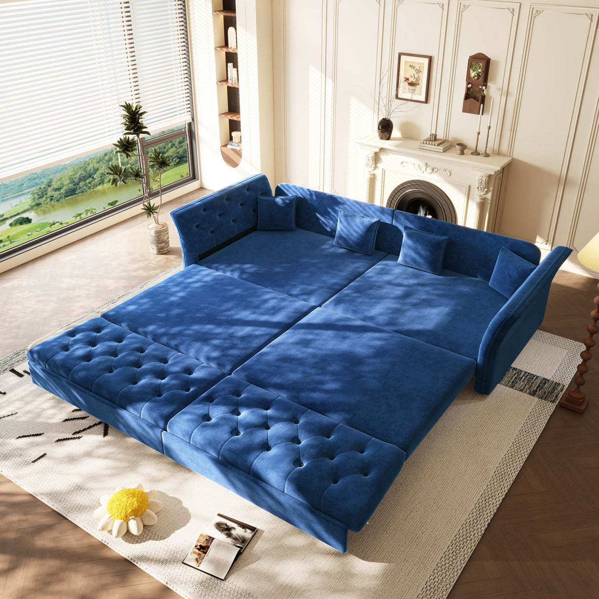 Oversize Pull Out Sofa Bed For Living Room