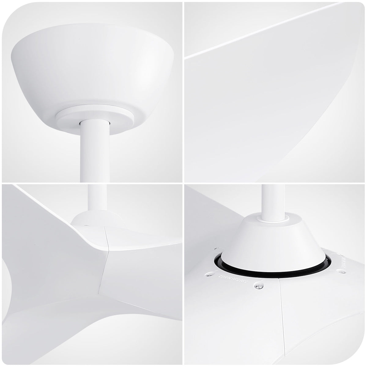 38" Ceiling Fan Without Light With DC Motor And Remote Control