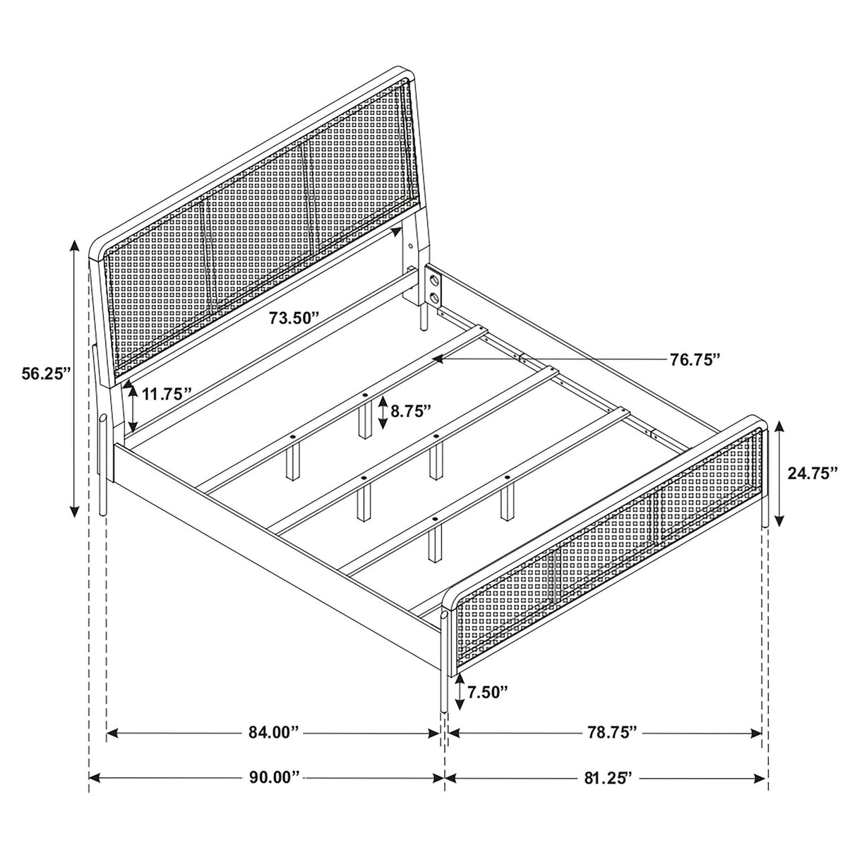 Stevie - Panel Bed