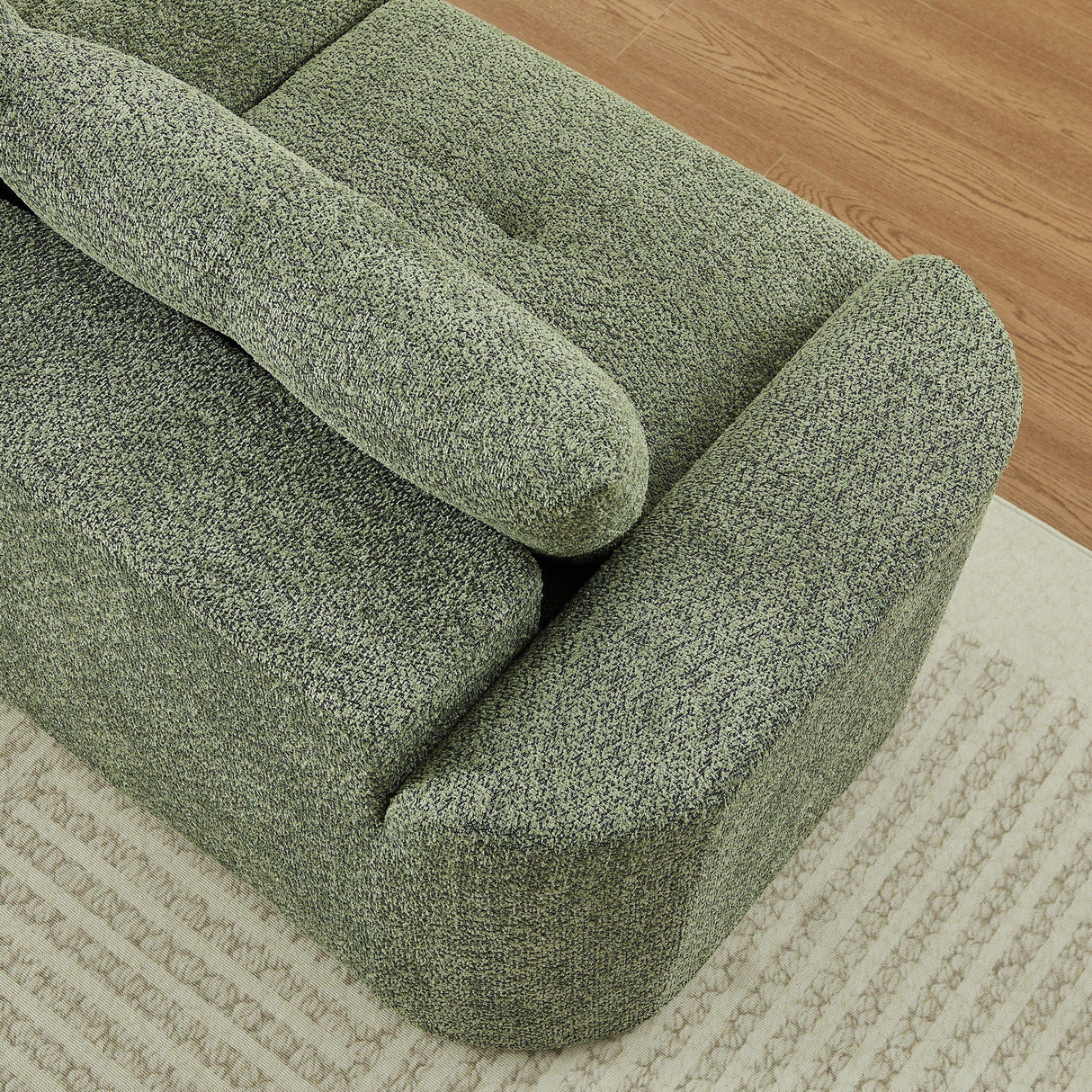 3 Seater With Thickened Armrests Sofa For Living Room