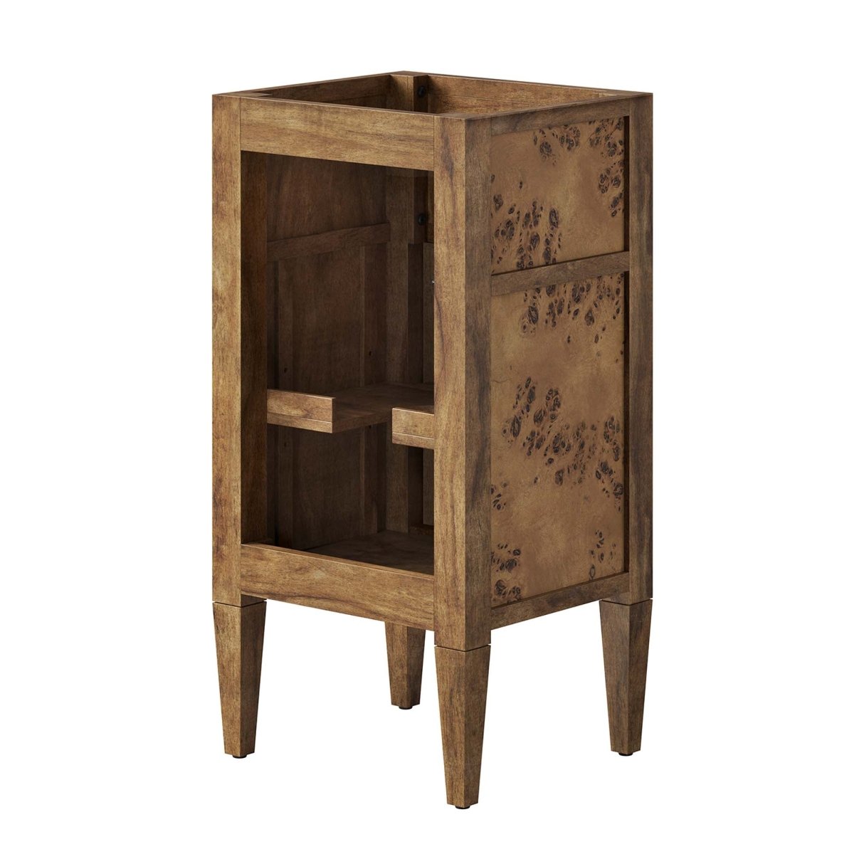 18" Brown Wood Bathroom Vanity Cabinet (Sink Basin Not Included) - Bathroom Fixtures - Alpine Outlets