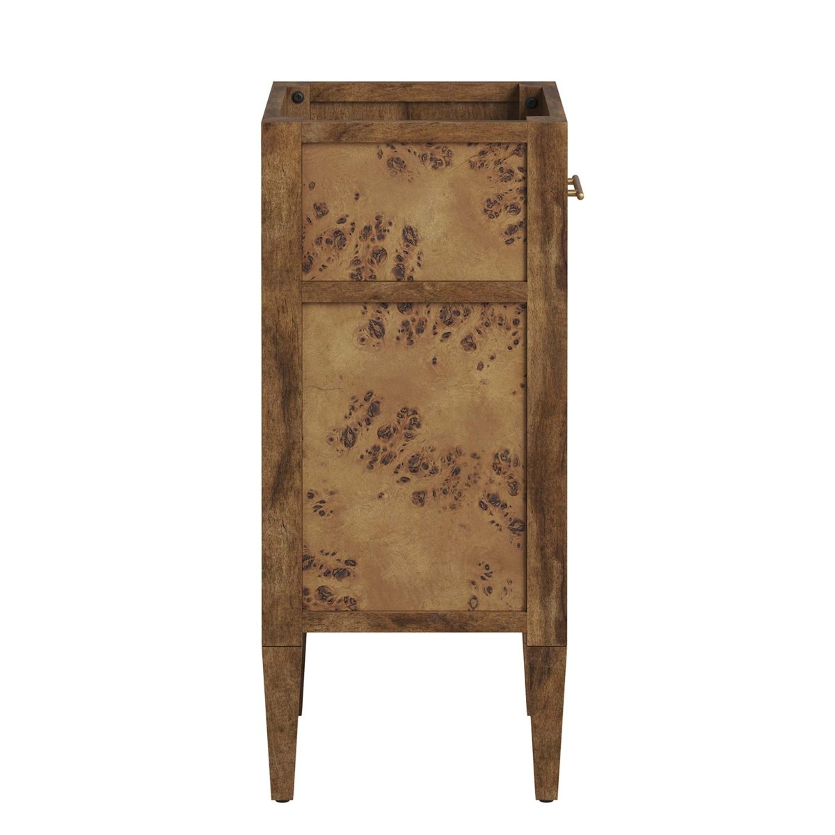 18" Brown Wood Bathroom Vanity Cabinet (Sink Basin Not Included) - Bathroom Fixtures - Alpine Outlets