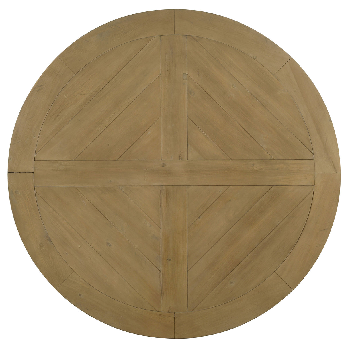 Florence 5-Piece Round Dining Table Set, Rustic Honey